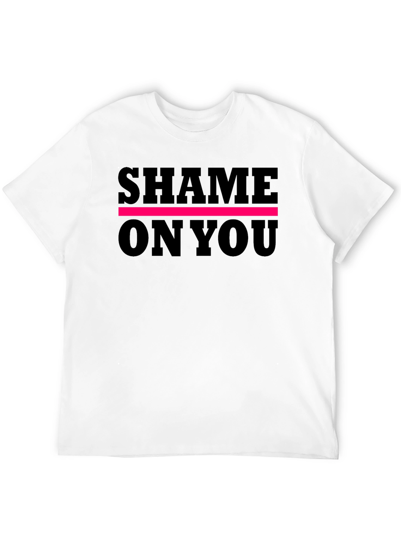 Black Shame On You Graphic Tee - Bold Statement Shirt view 12