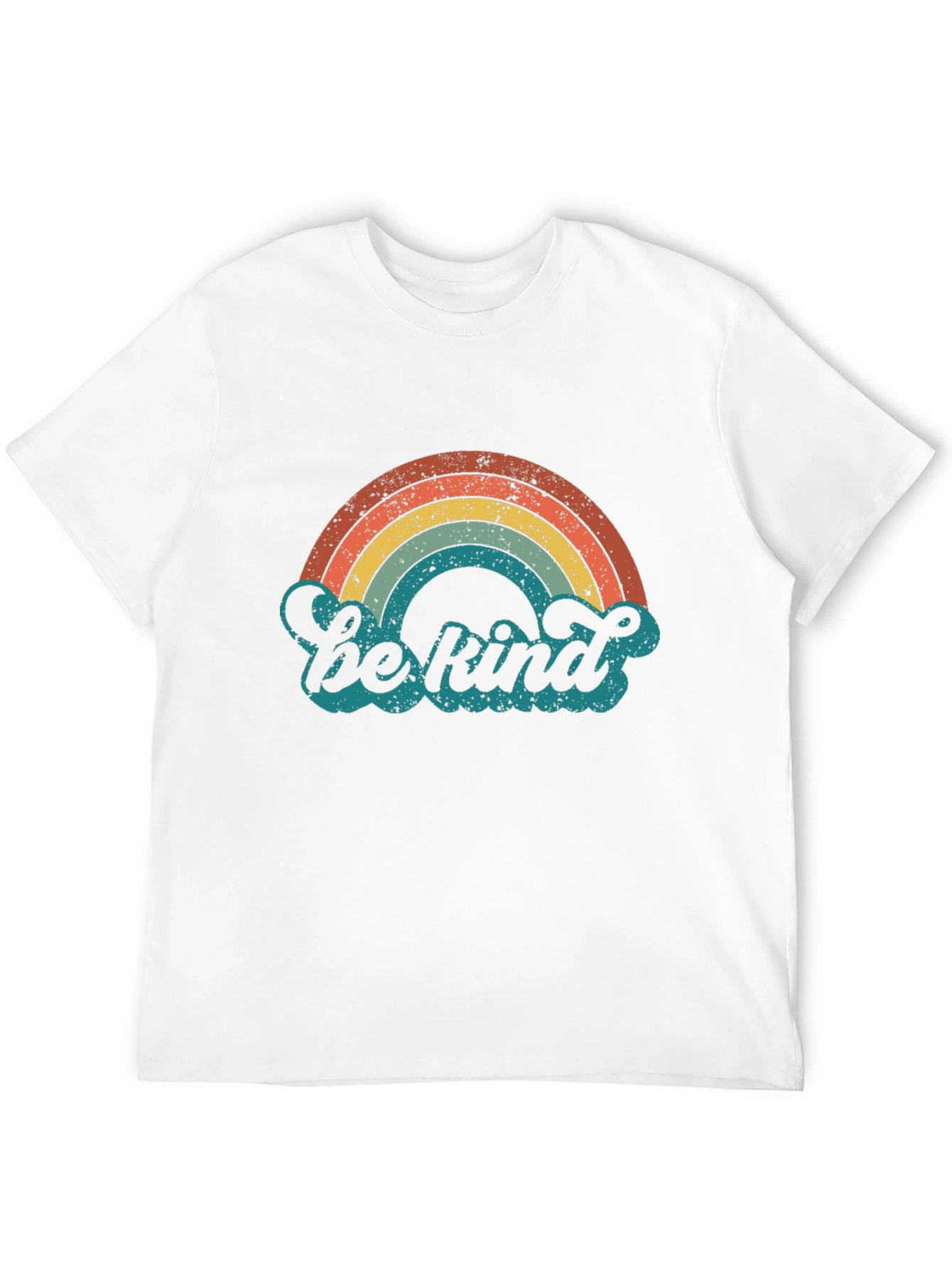 Black Retro Rainbow 'Be Kind' Graphic Tee view 12