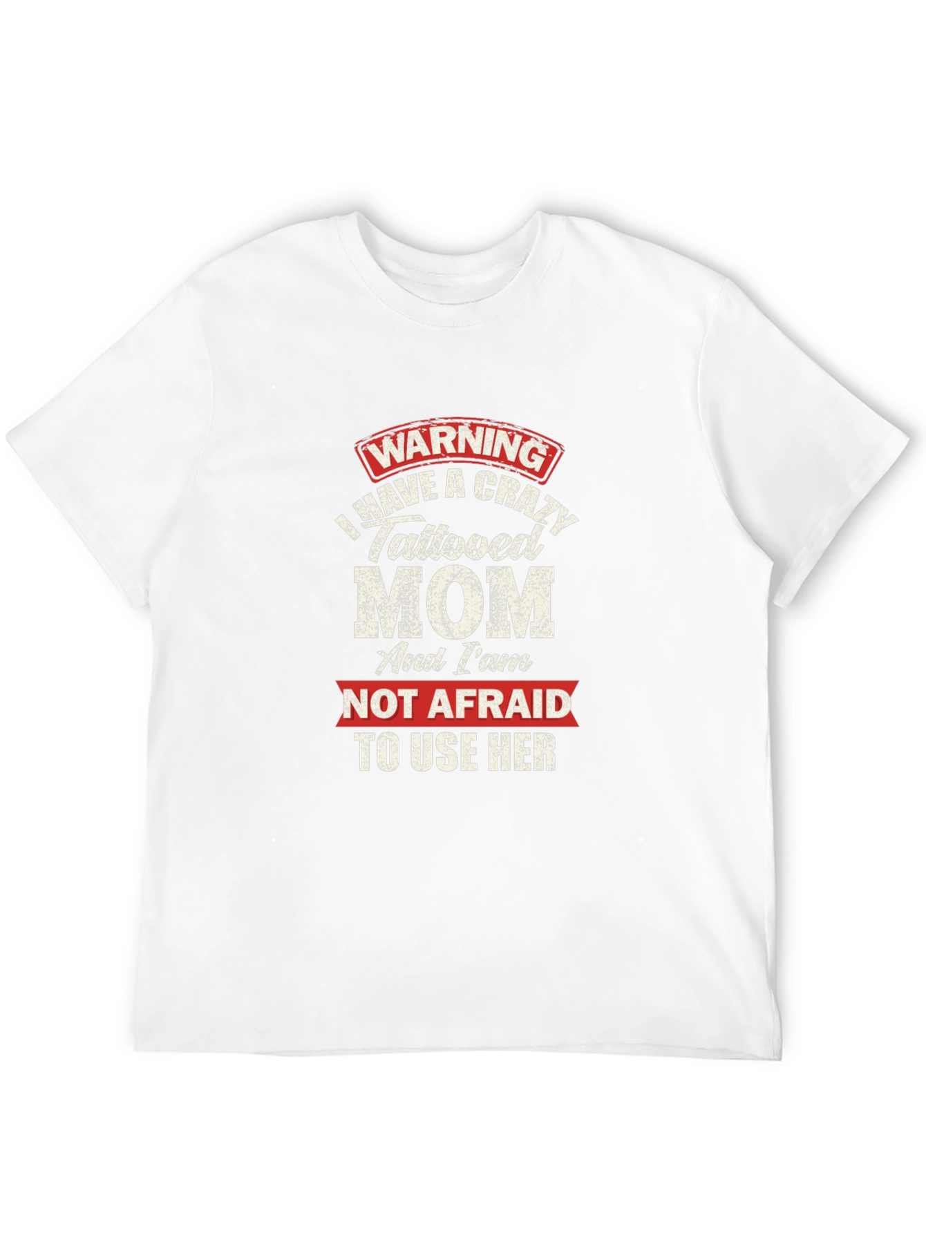 Black Crazy Tattooed Mom Graphic Tee - Novelty Gift T-Shirt view 12