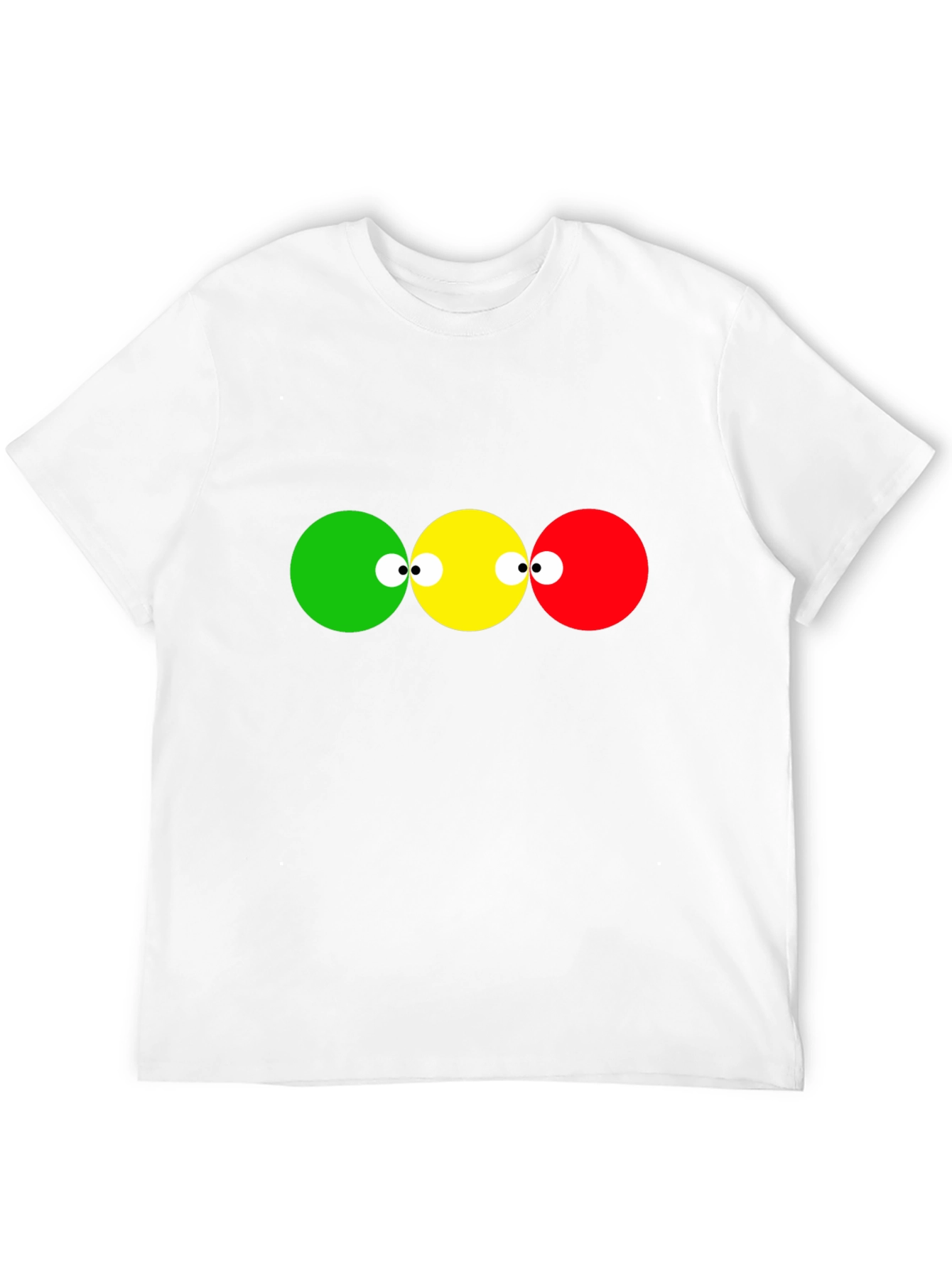 Black Funny Traffic Light T-Shirt view 12