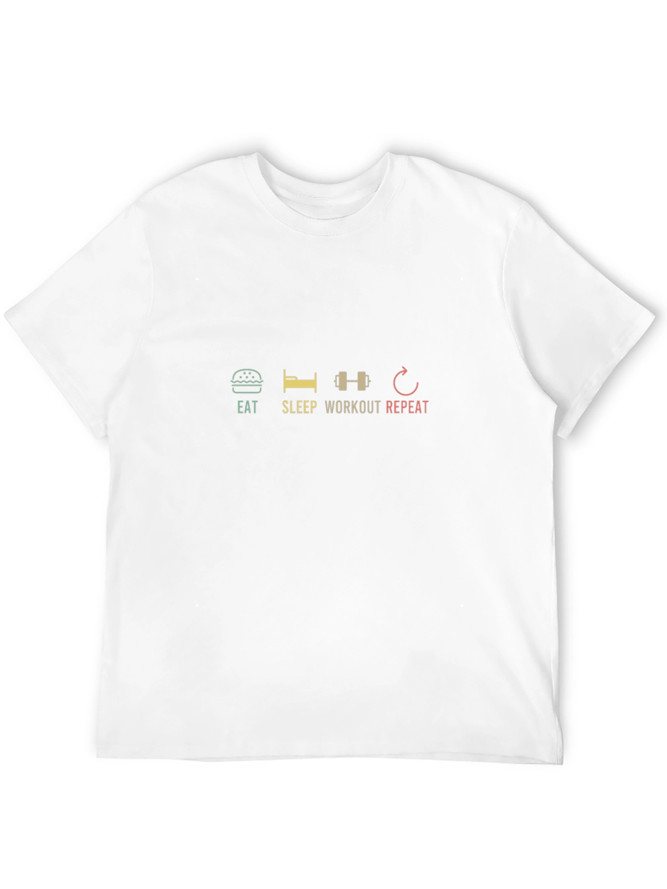 Eat Sleep Workout Repeat Graphic Tee - 12