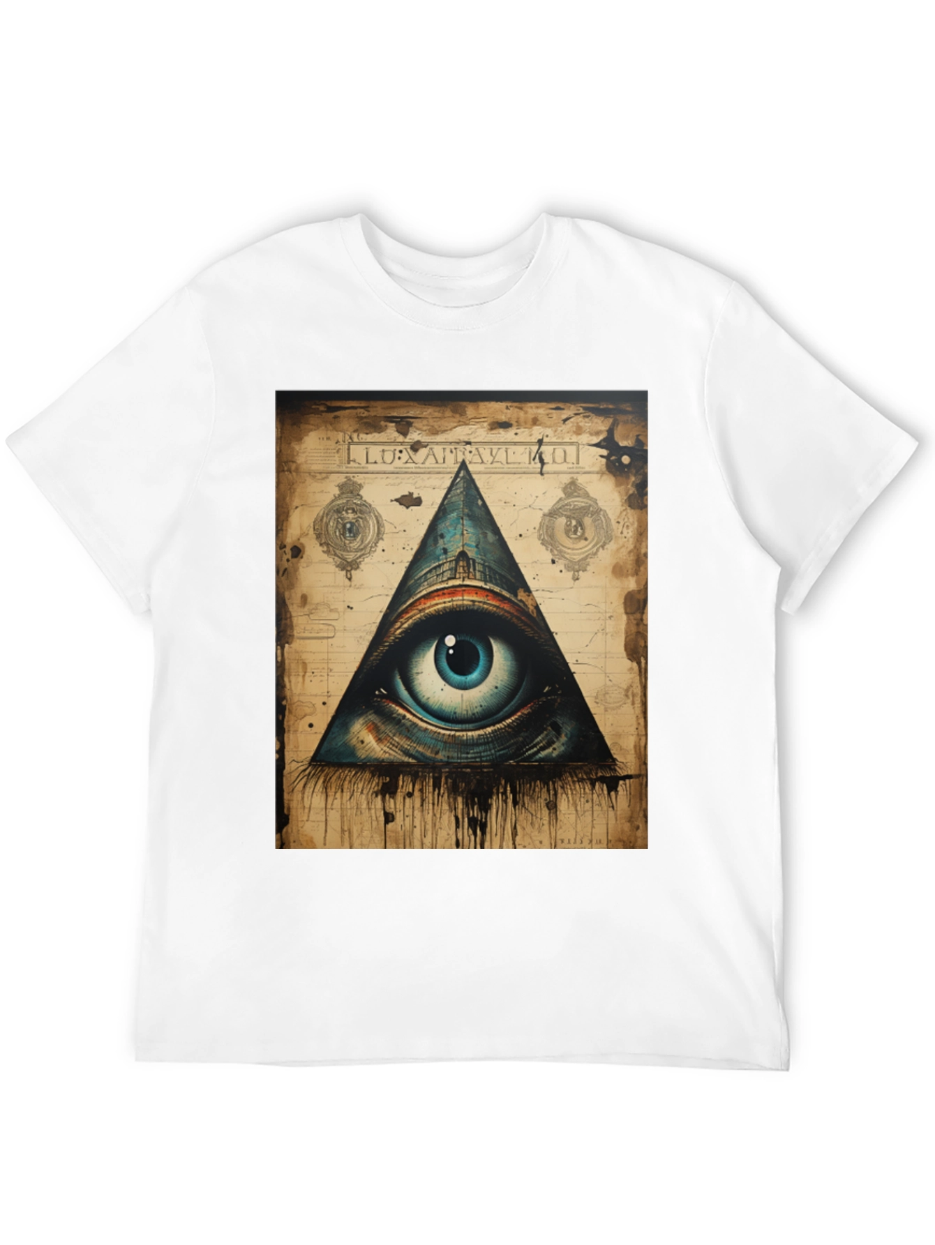 Black All Seeing Eye Graphic Tee view 12