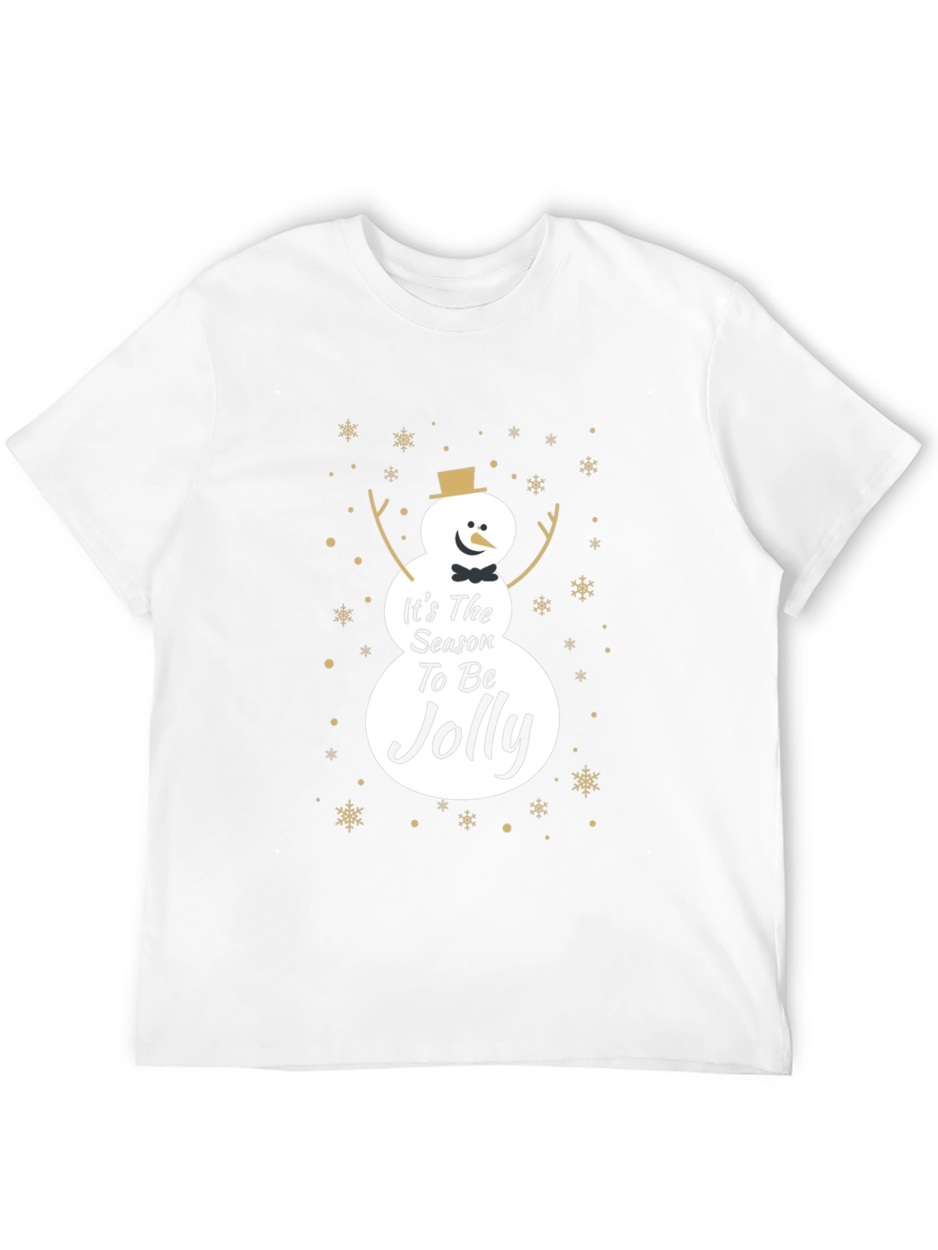 Black Festive Snowman Season T-Shirt view 12