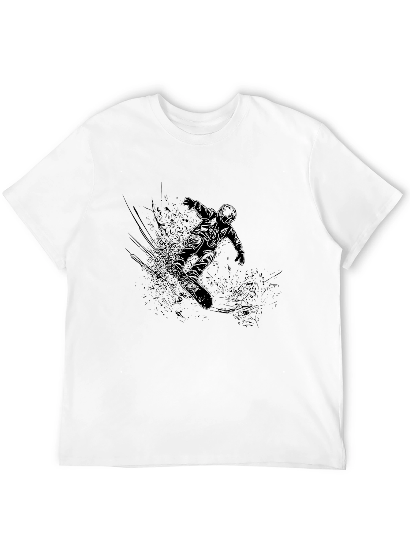 Black Black Snowboarder Graphic Tee view 12