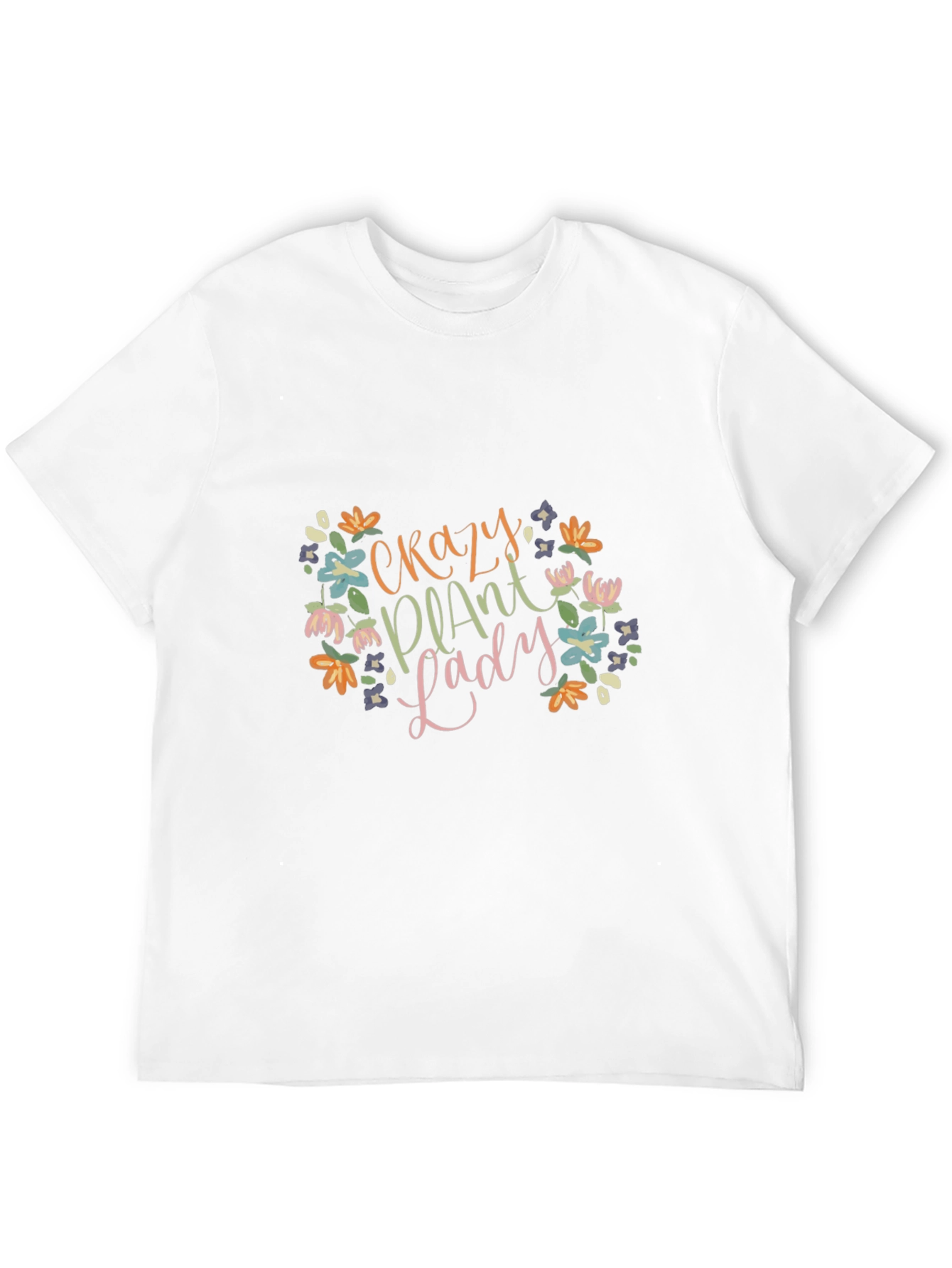 Black Crazy Plant Lady Graphic Tee - Black view 12