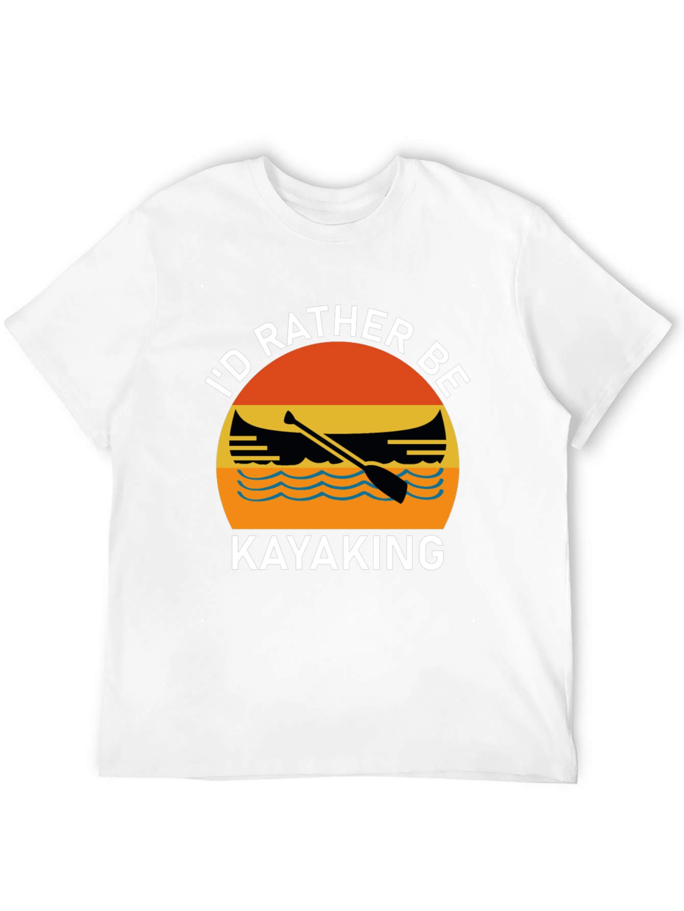 Black Kayaking Graphic T-Shirt view 12