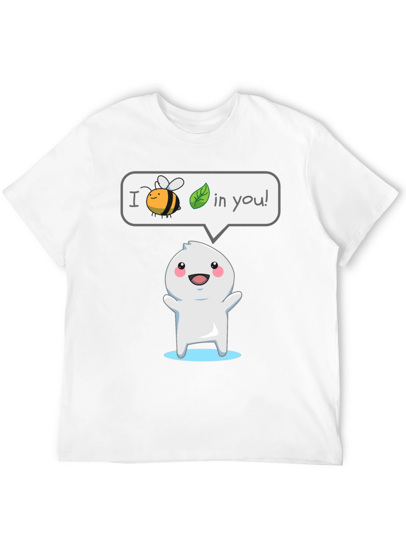 Black I Believe In You T-Shirt - Cute Cartoon Design view 12