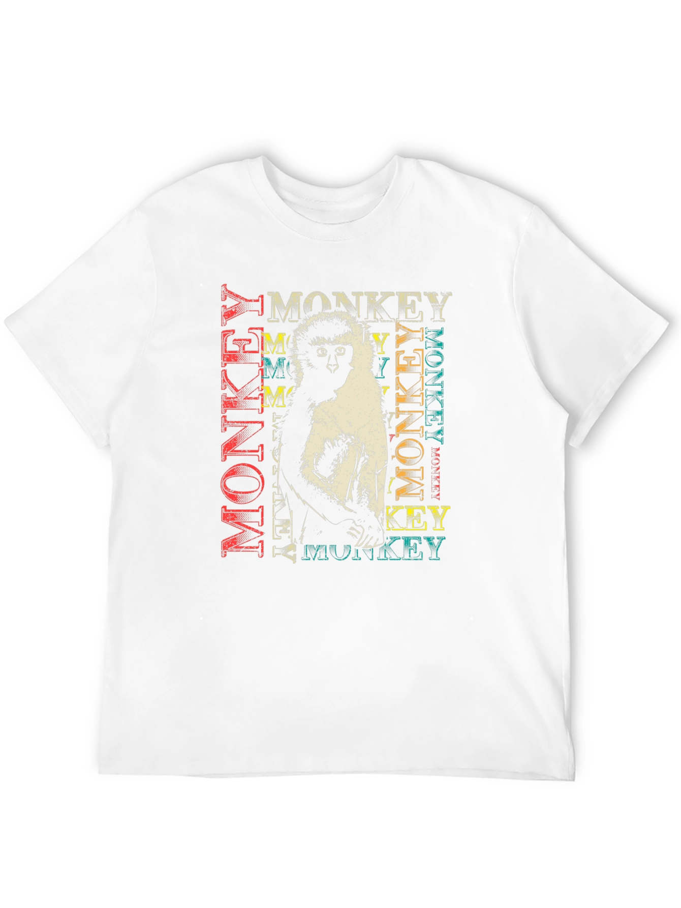 Black Monkey Graphic Print Black T-Shirt view 12