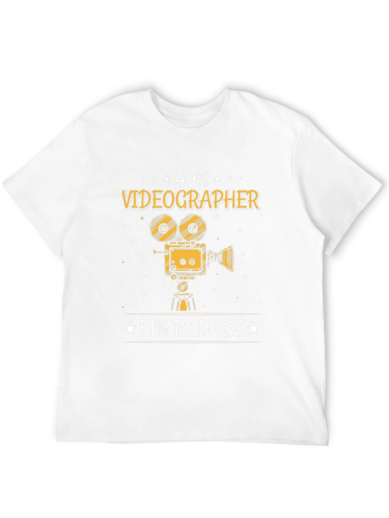 Black Videographer Badass Graphic Tee view 12