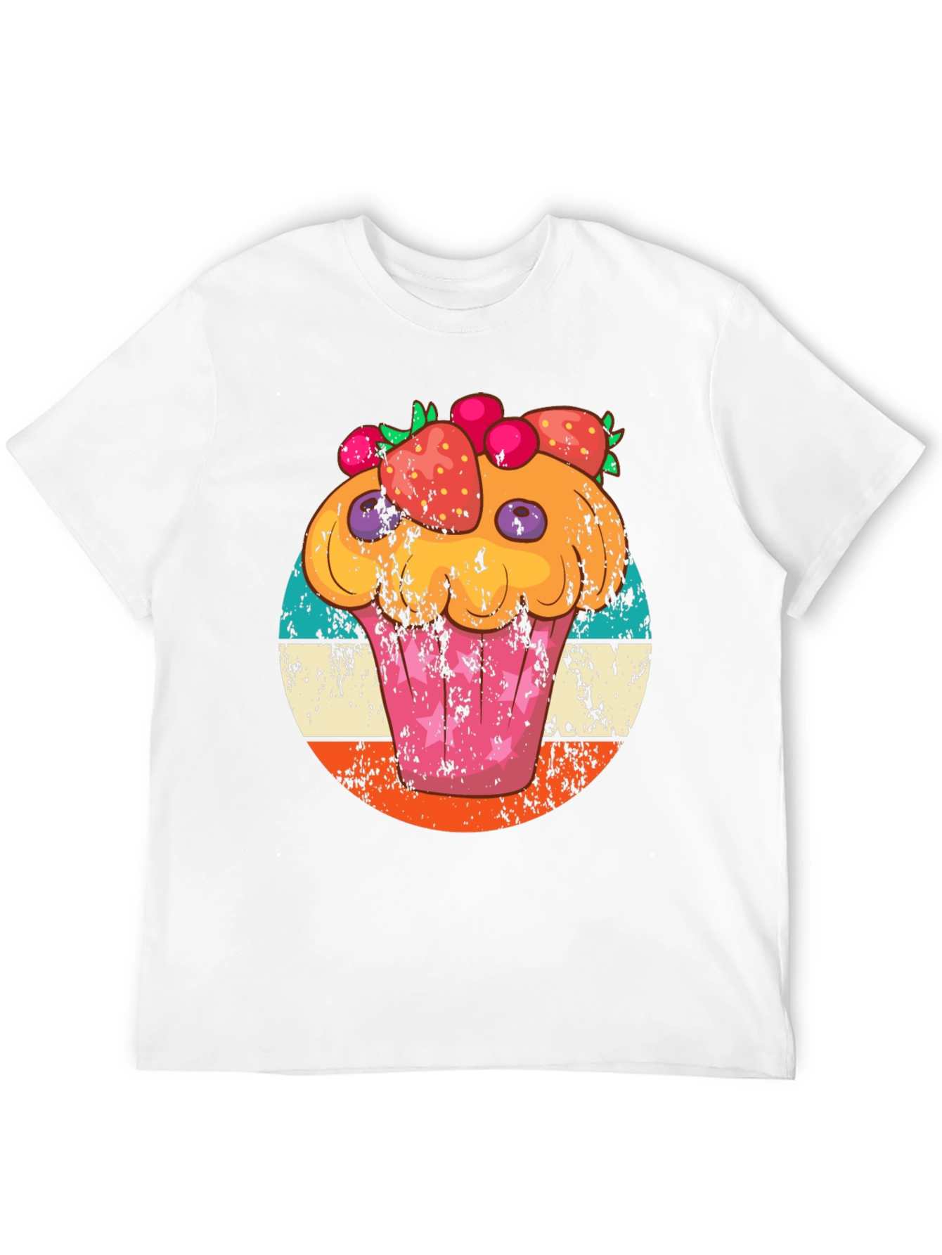 Black Cupcake Graphic Tee Retro Style view 12