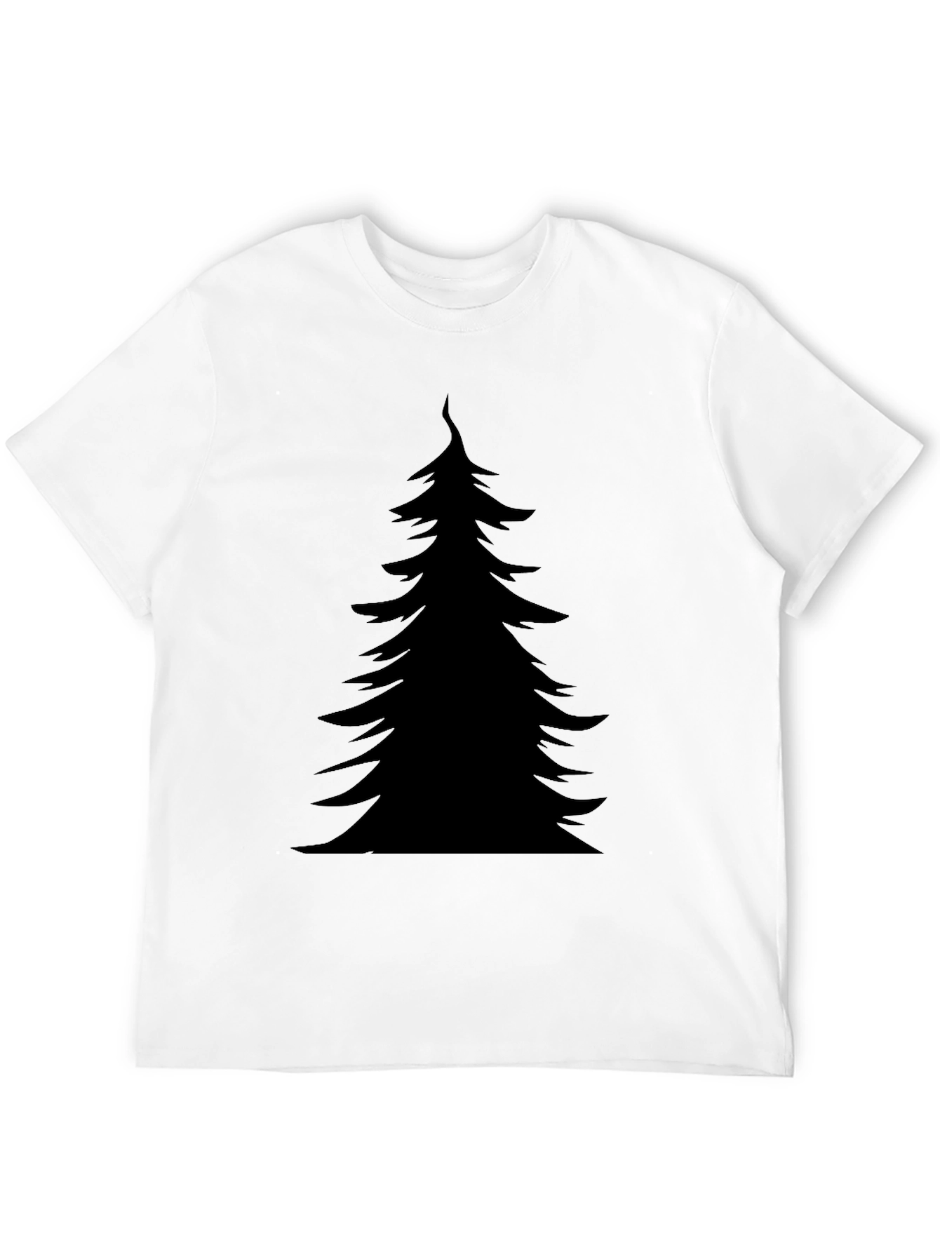 Black Black Christmas Tree Graphic Tee - Holiday Style view 12