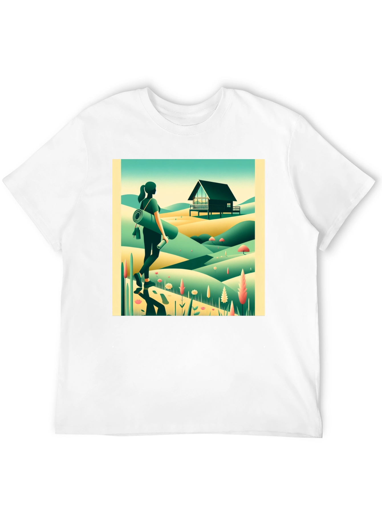 Black Nature Retreat Graphic Tee - Relaxed Comfort view 12