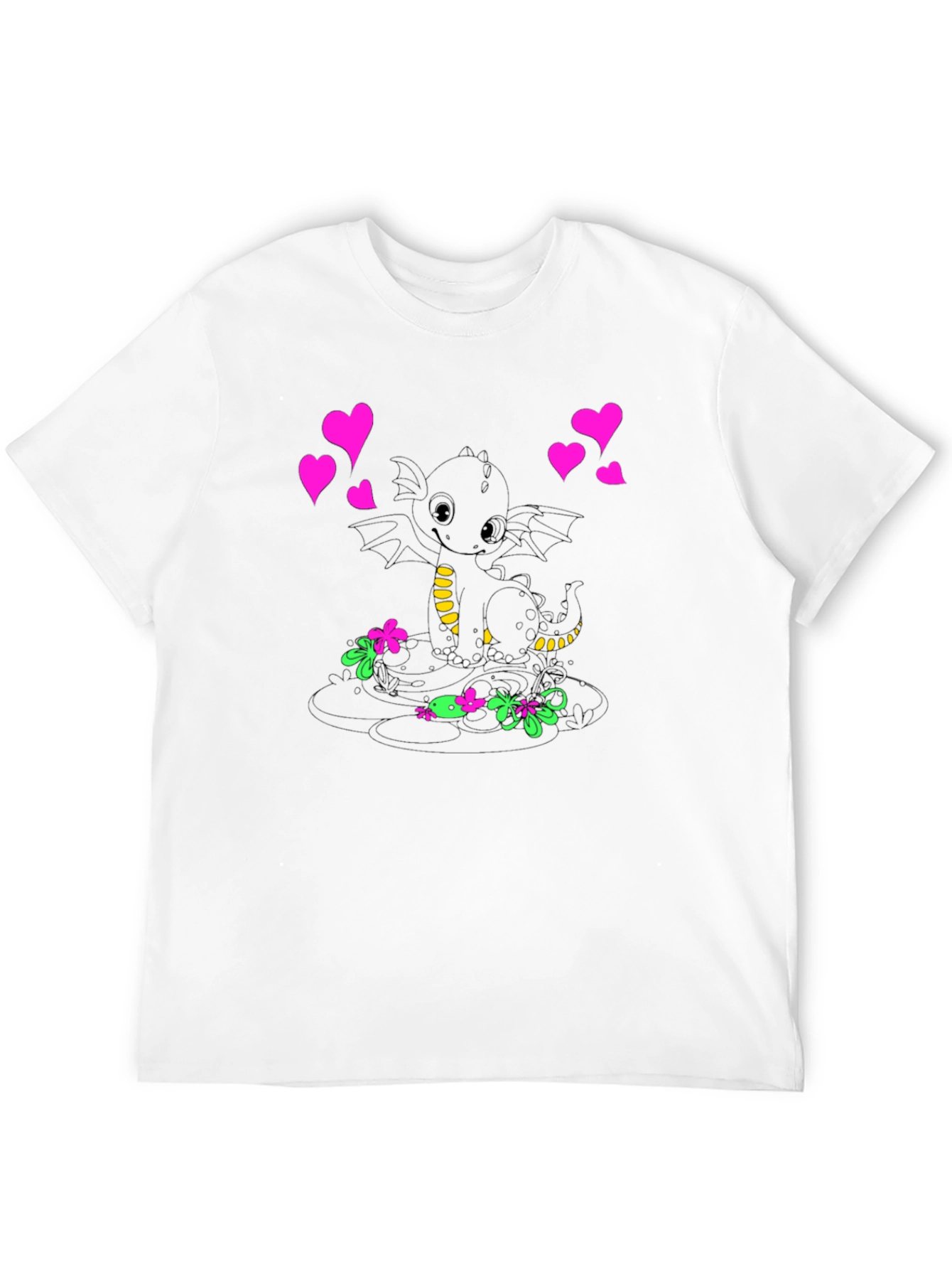 Black Dragon Love T-Shirt - Black view 12