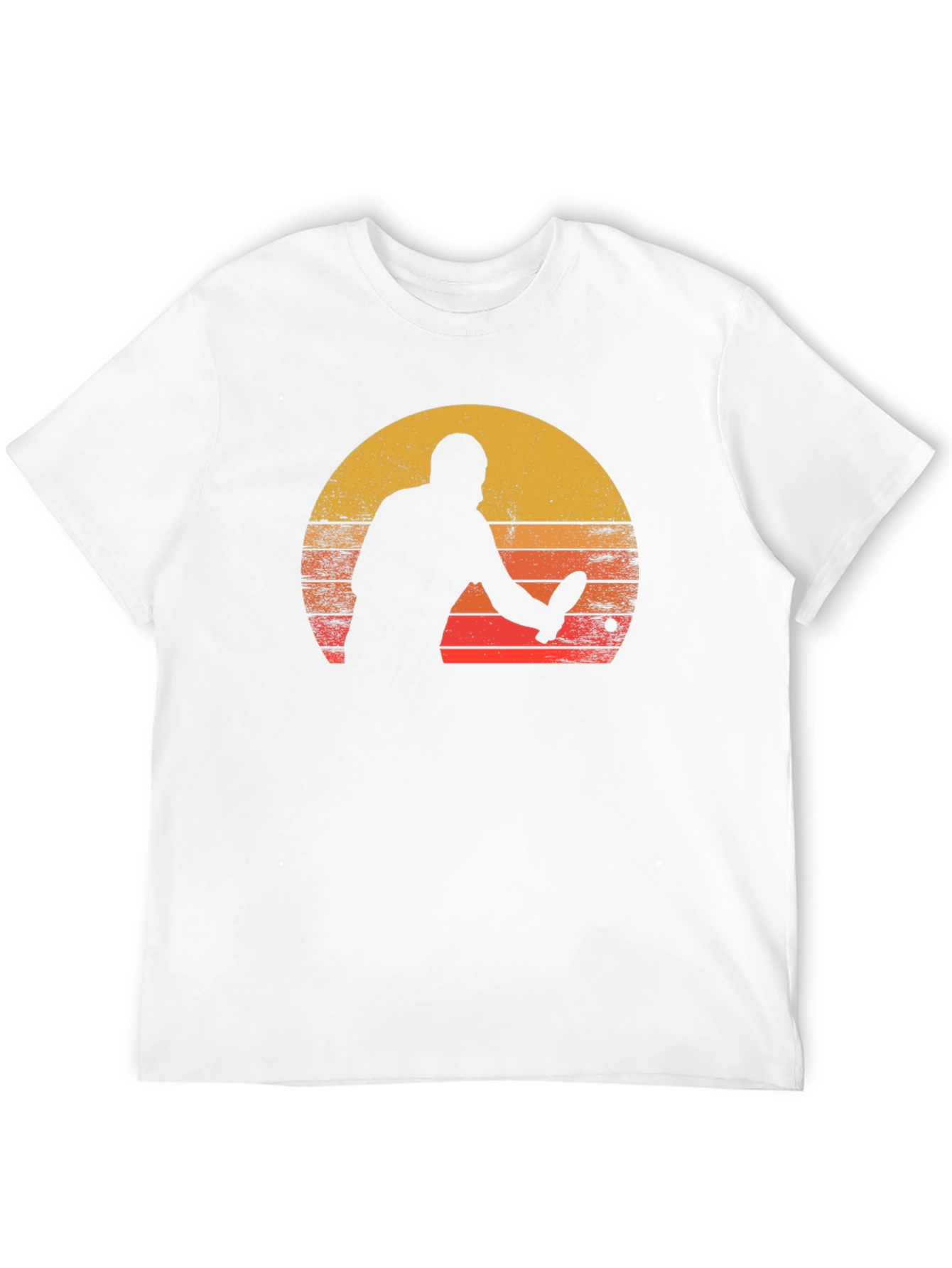 Black Retro Table Tennis Sunset Graphic Tee view 12