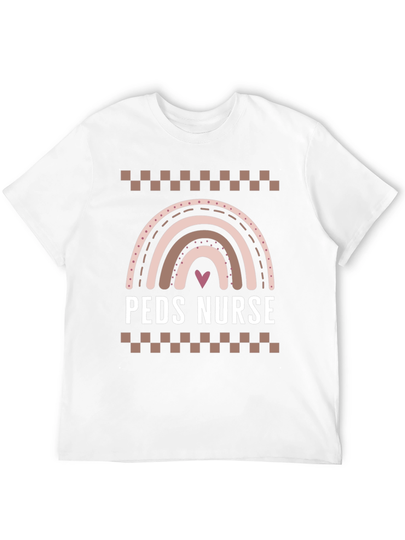 Peds Nurse Rainbow Graphic T-Shirt - 12