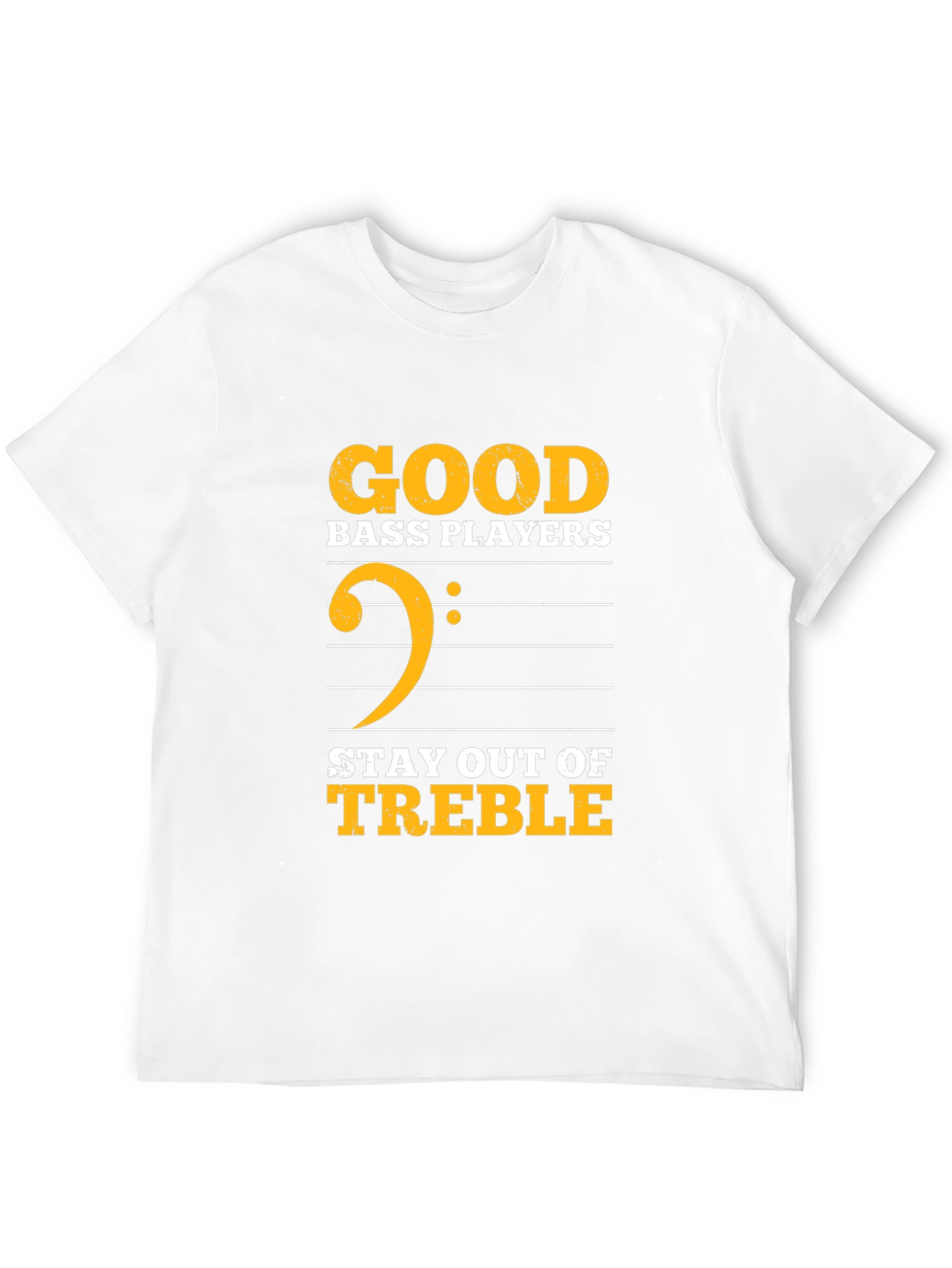 Black Good Bass Players Stay Out of Treble T-Shirt view 12