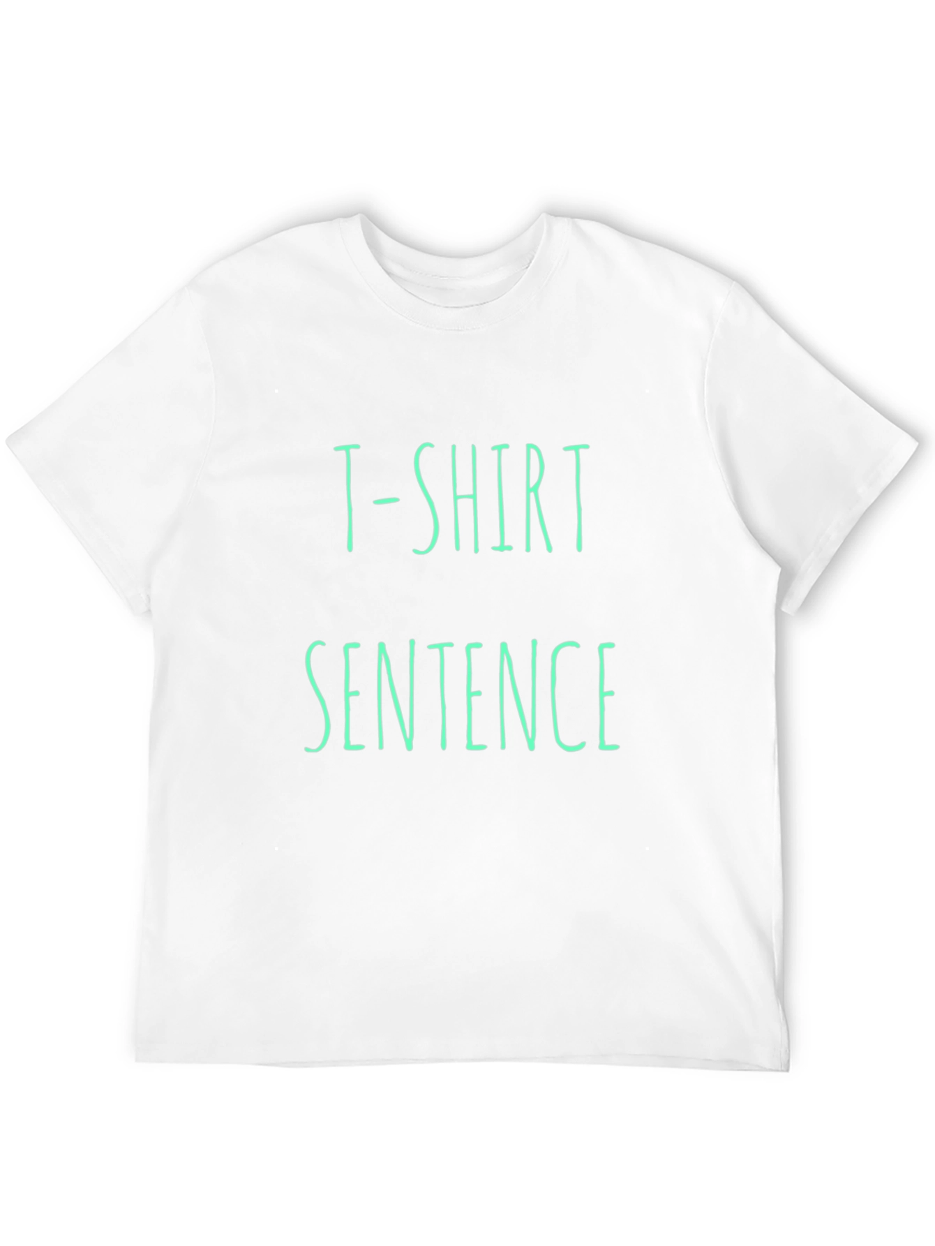 Black T-Shirt Sentence Cotton Tee view 12
