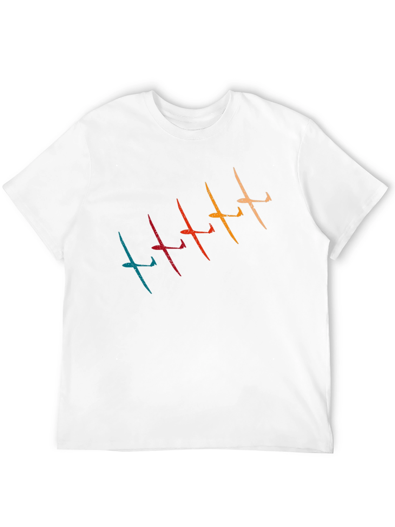 Black Retro Glider T-Shirt - Vintage Airplane Tee view 12