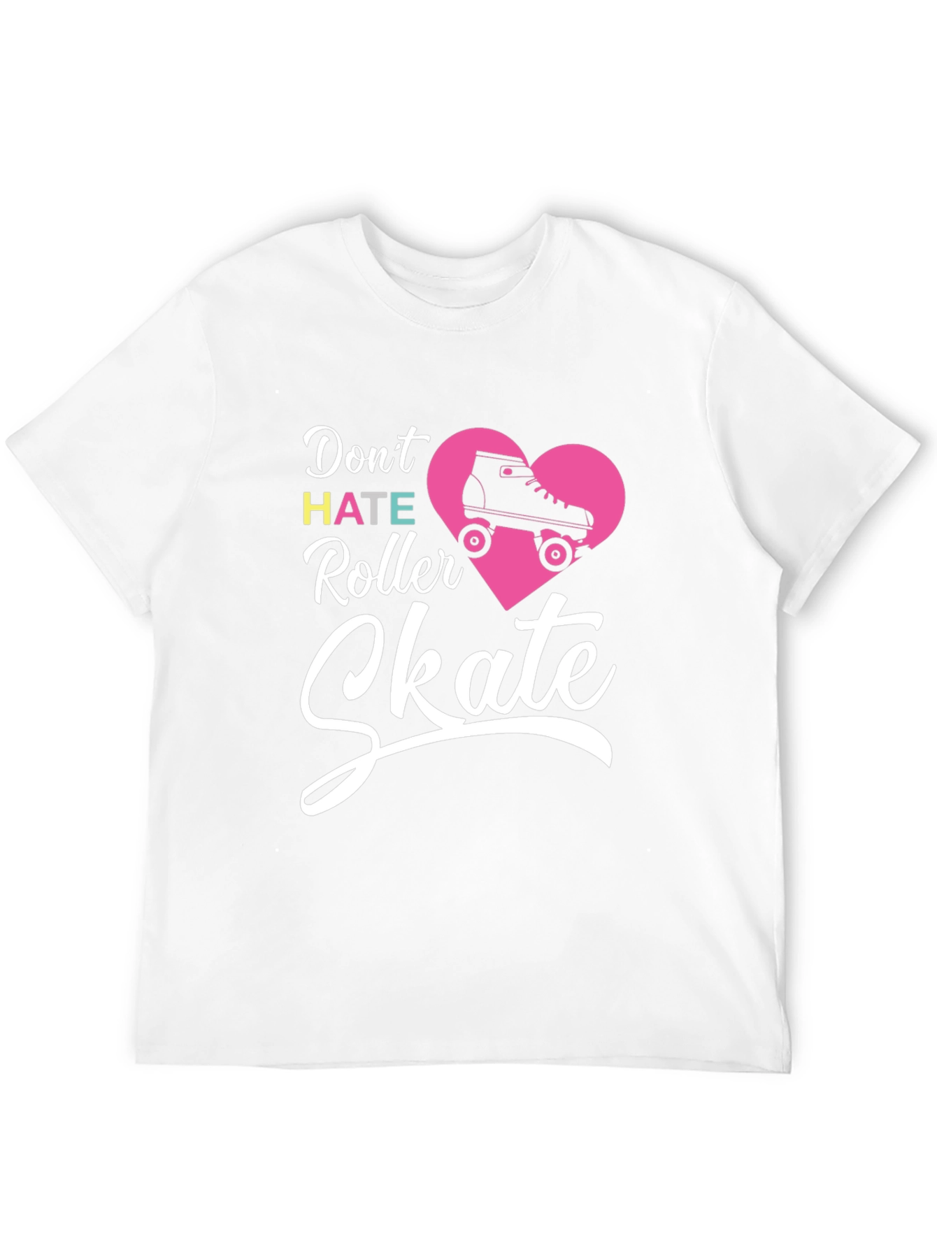 Black Don't Hate Roller Skate T-Shirt view 12