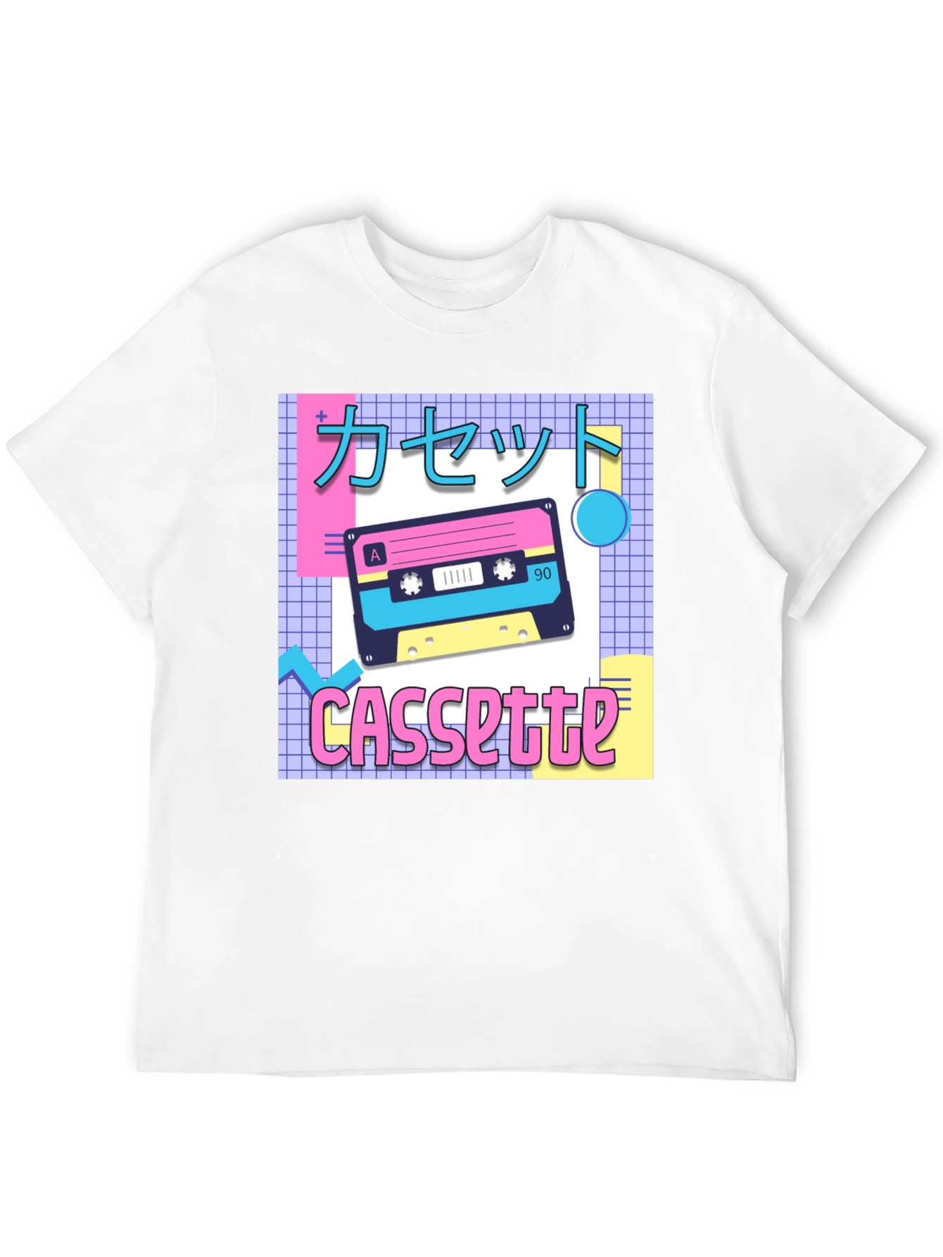 Black Retro Cassette Tape T-Shirt - 90s Aesthetic view 12