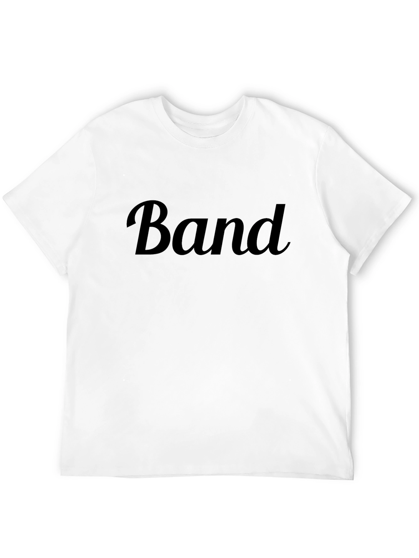 Black Men's Black "Band" Graphic T-Shirt view 12