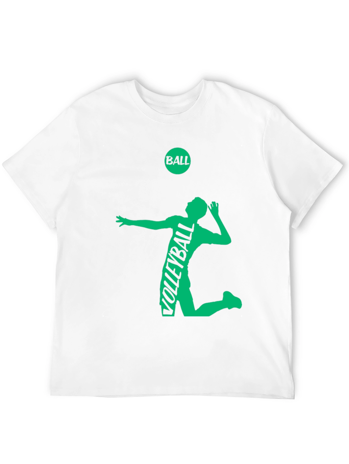 Black Volleyball Player Graphic Tee - Black Cotton view 12