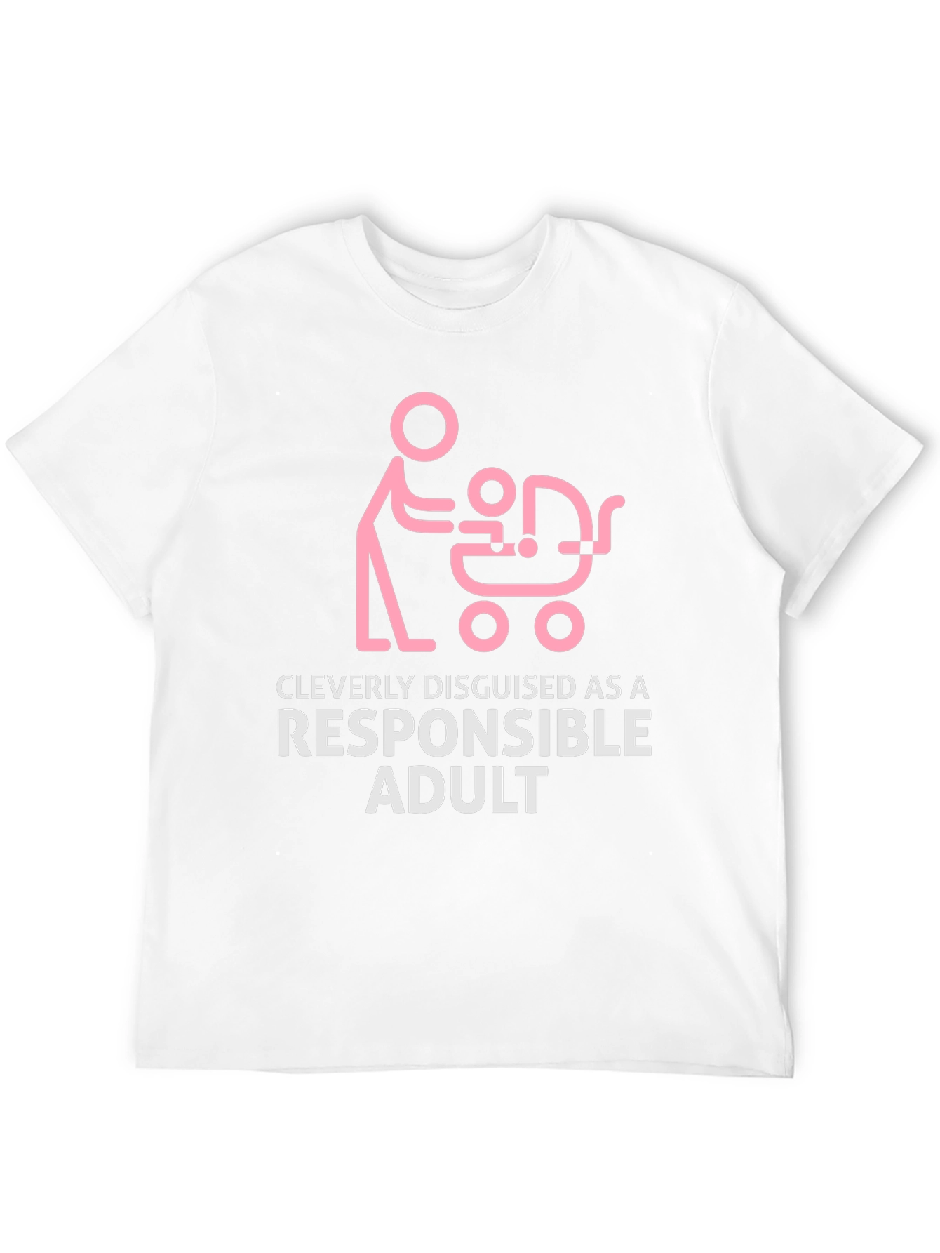 Black Cleverly Disguised Responsible Adult Funny T-Shirt view 12