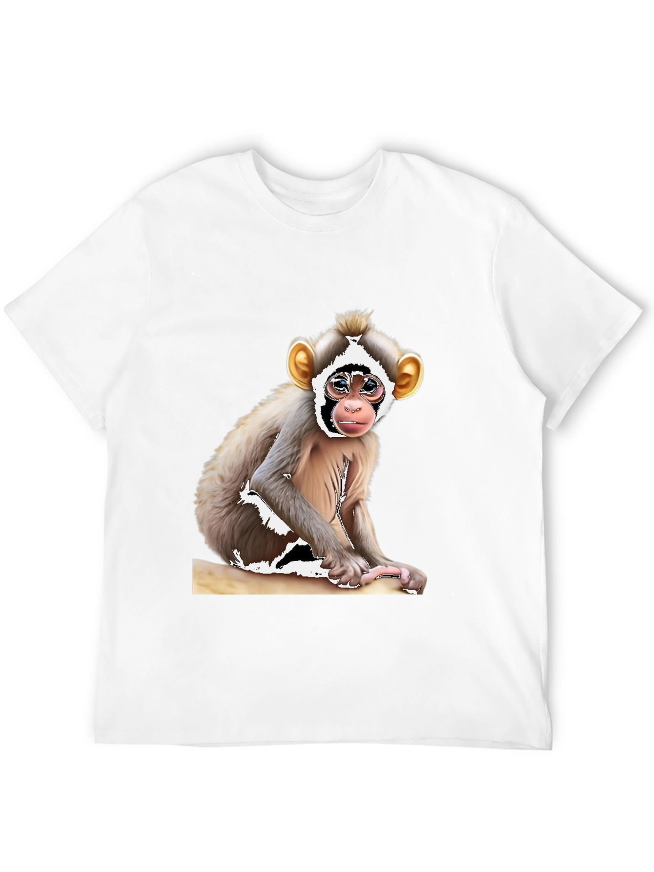 Black Monkey Graphic T-Shirt - Black Cotton Tee view 12