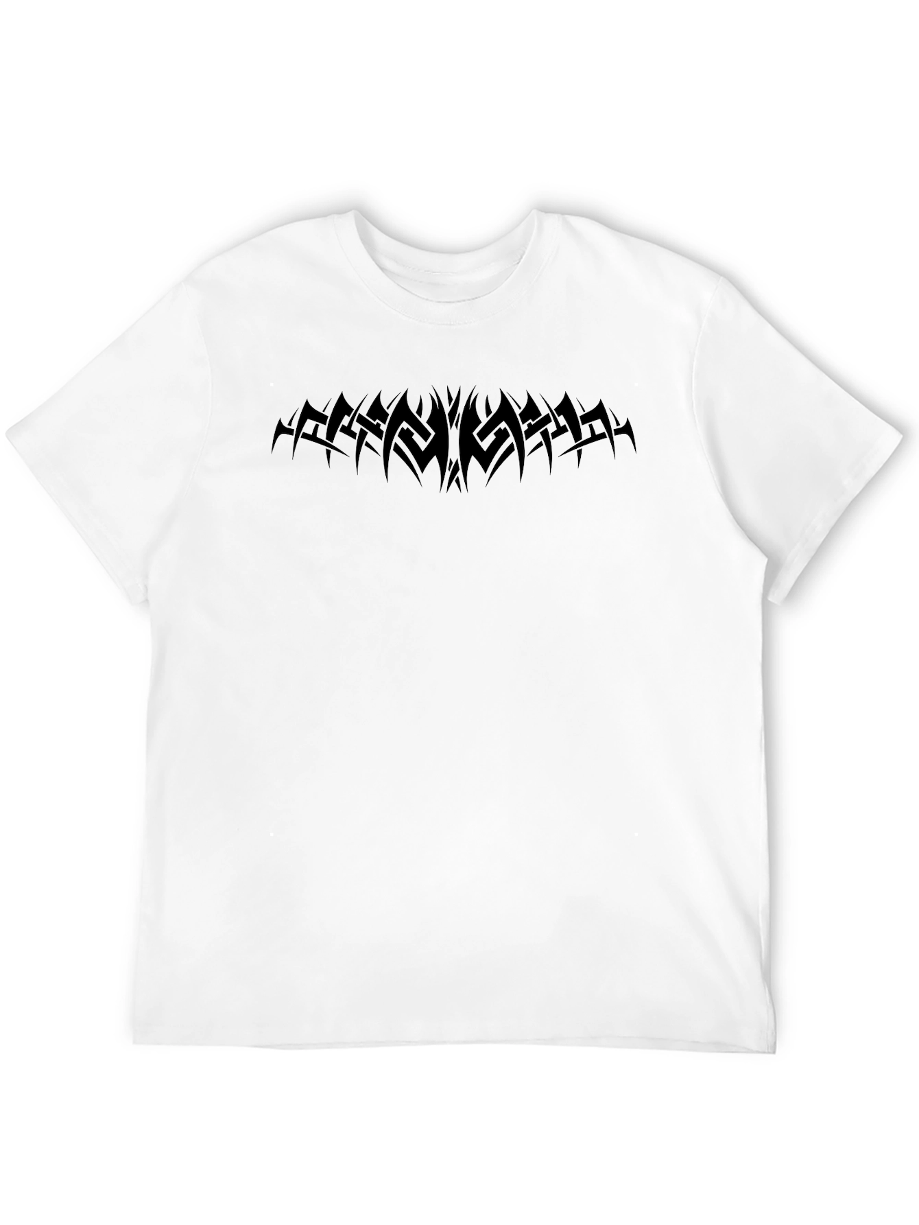Black Black Tribal Tattoo Graphic T-Shirt view 12