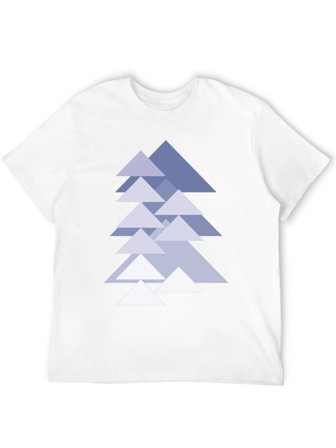 Black Geometric Tree T-Shirt - Modern Minimalist Design view 12