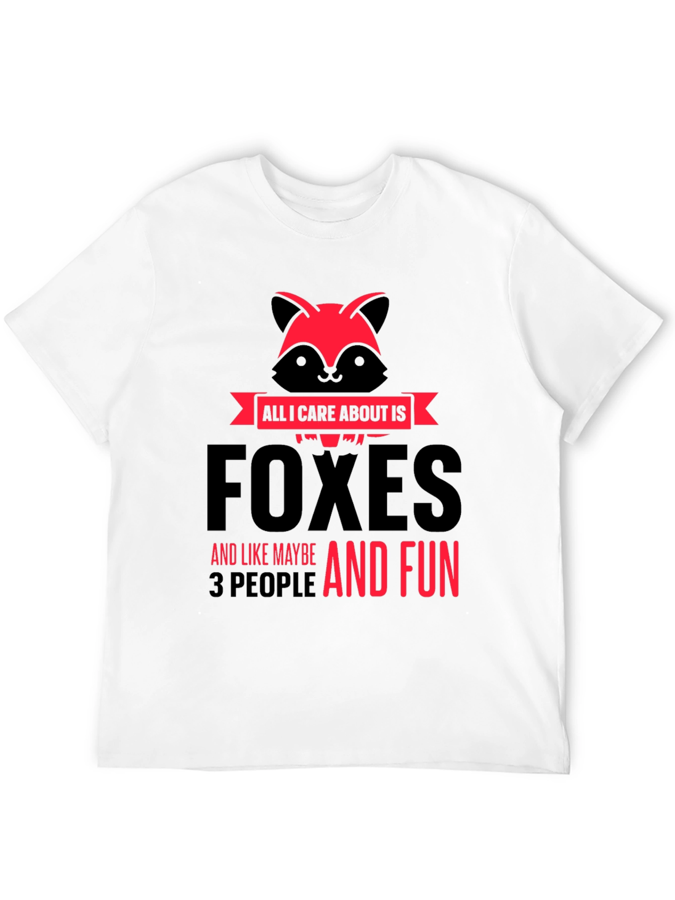 Black Foxes And Fun Graphic T-Shirt view 12