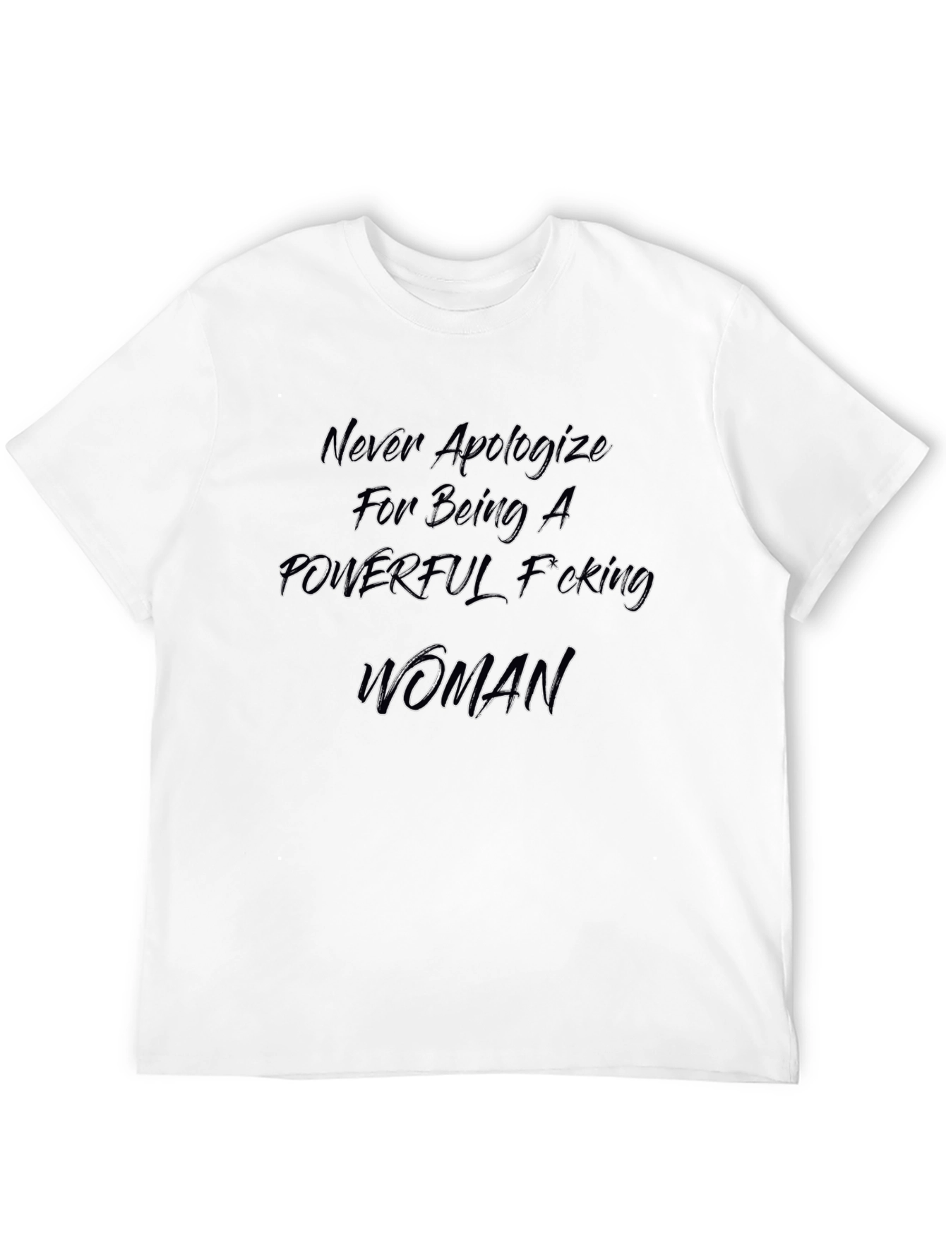 Black Empowered Woman's Tee - Never Apologize view 12