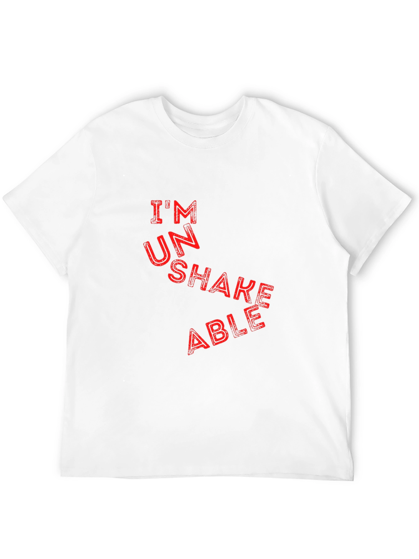 Black Unshakeable Graphic Tee - Black Cotton T-Shirt view 12