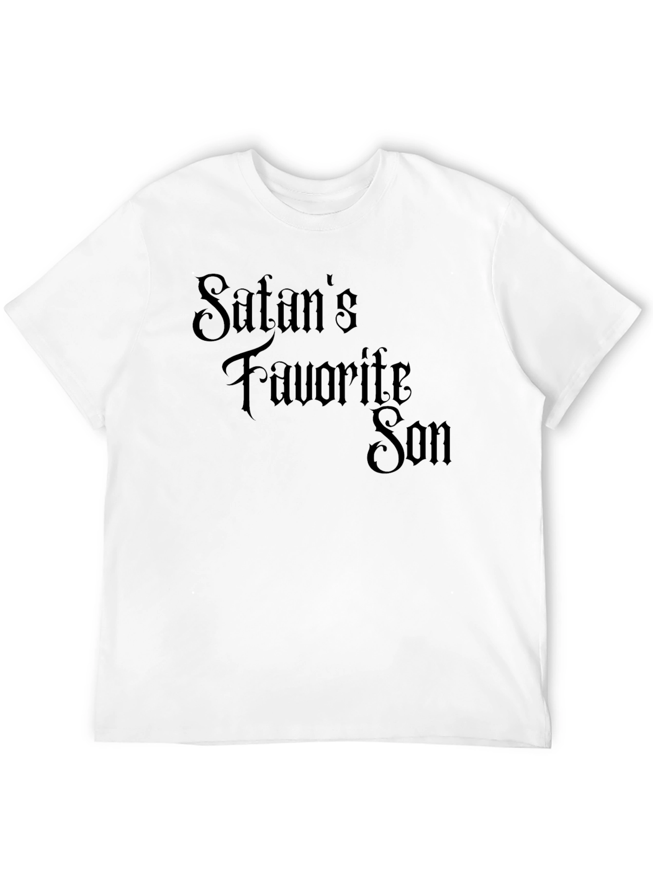 Black Satan's Favorite Son Graphic T-Shirt - Black view 12