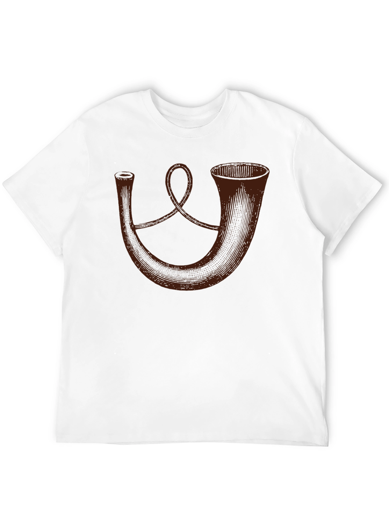 Black Vintage Horn T-Shirt - Unique Design view 12