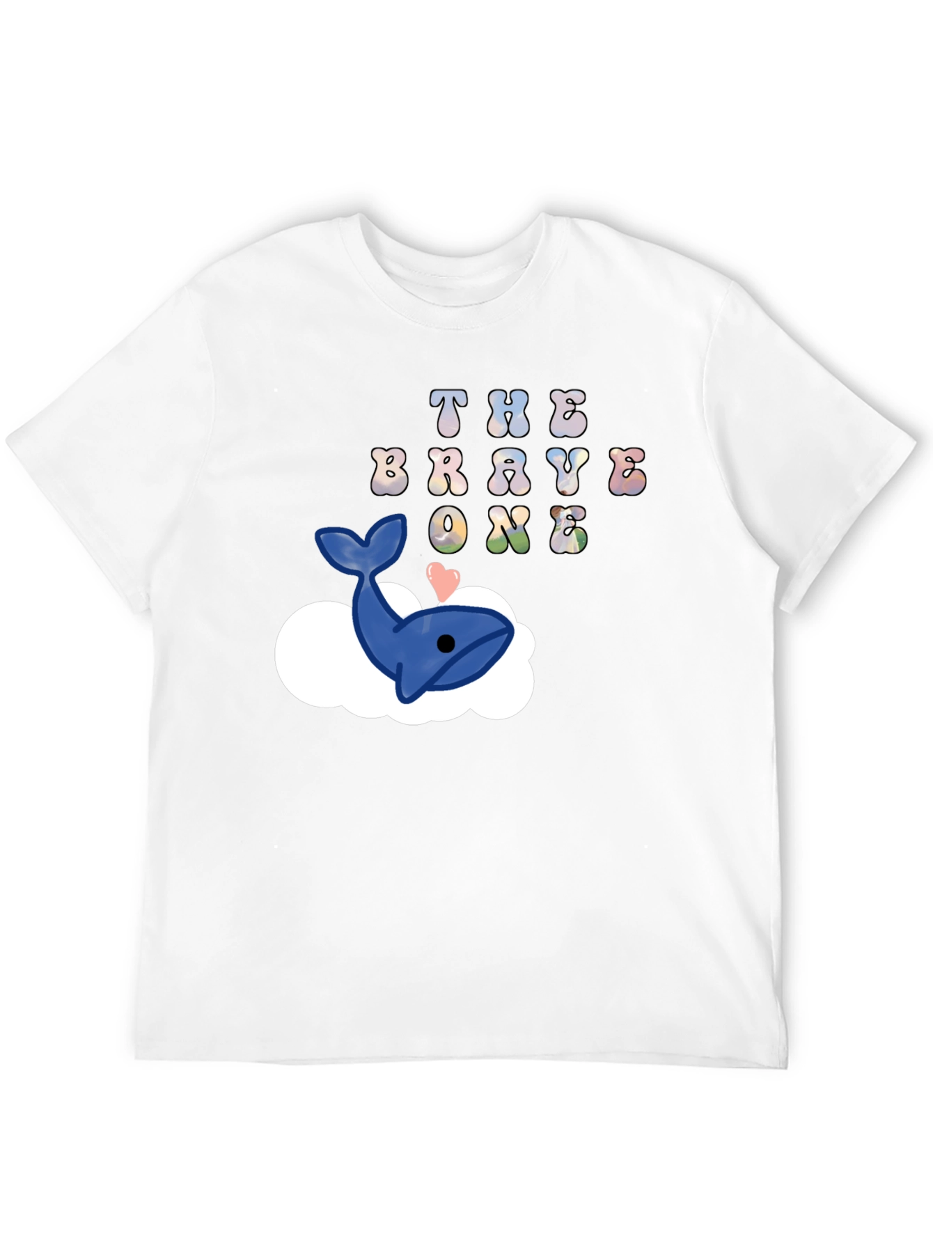 Black The Brave One Whale Cloud T-Shirt view 12