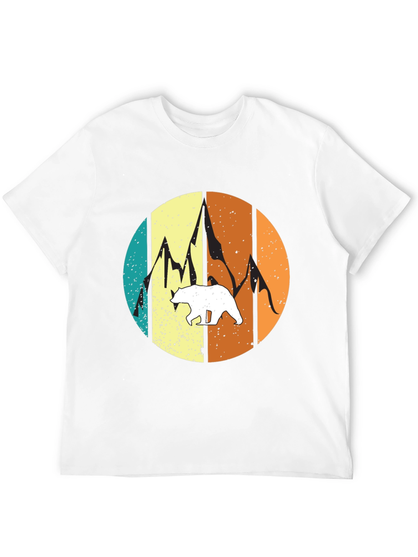 Black Vintage Bear Mountain Graphic Tee - Black view 12