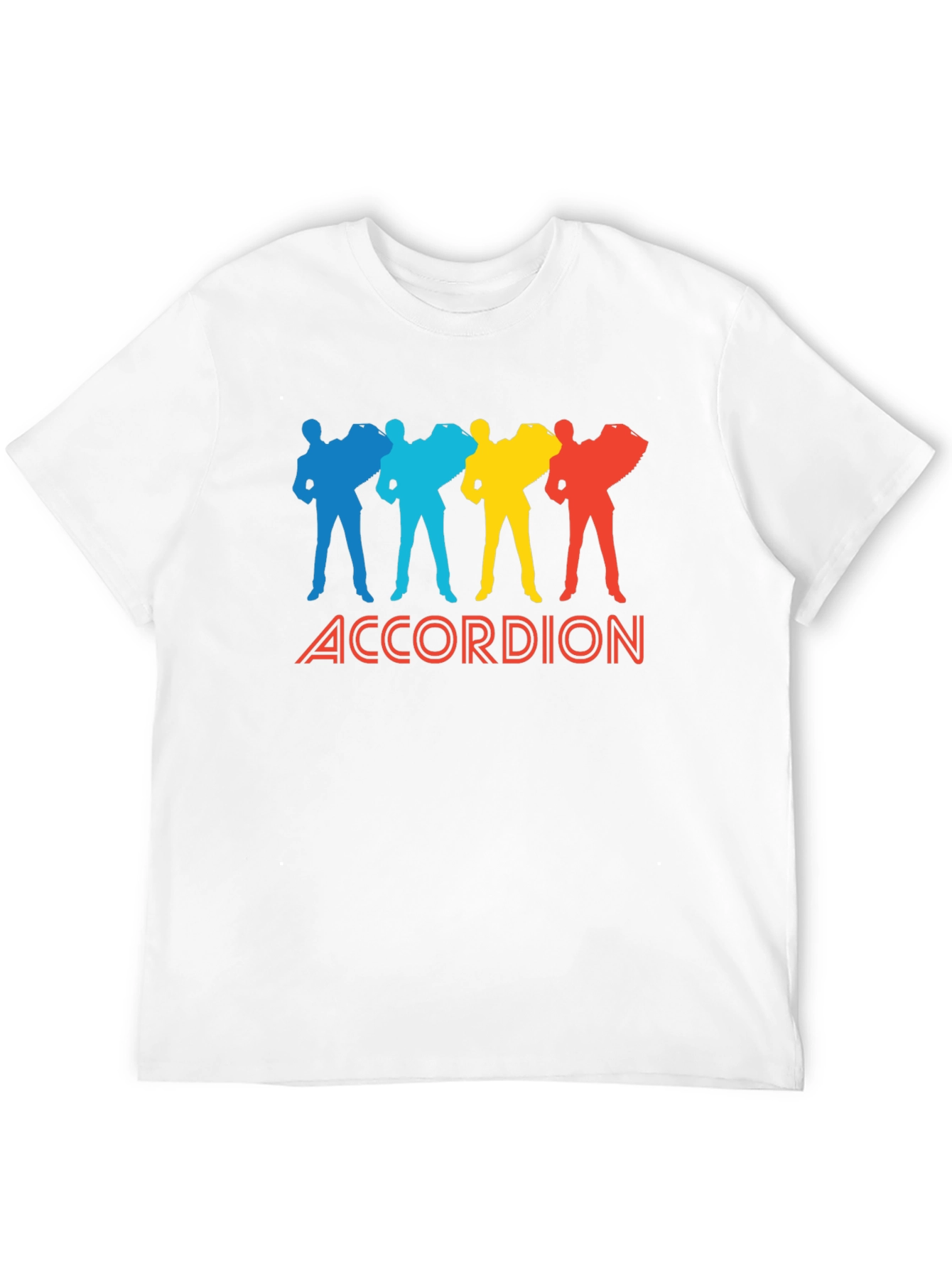 Black Accordion Player Graphic Tee - Black Cotton view 12