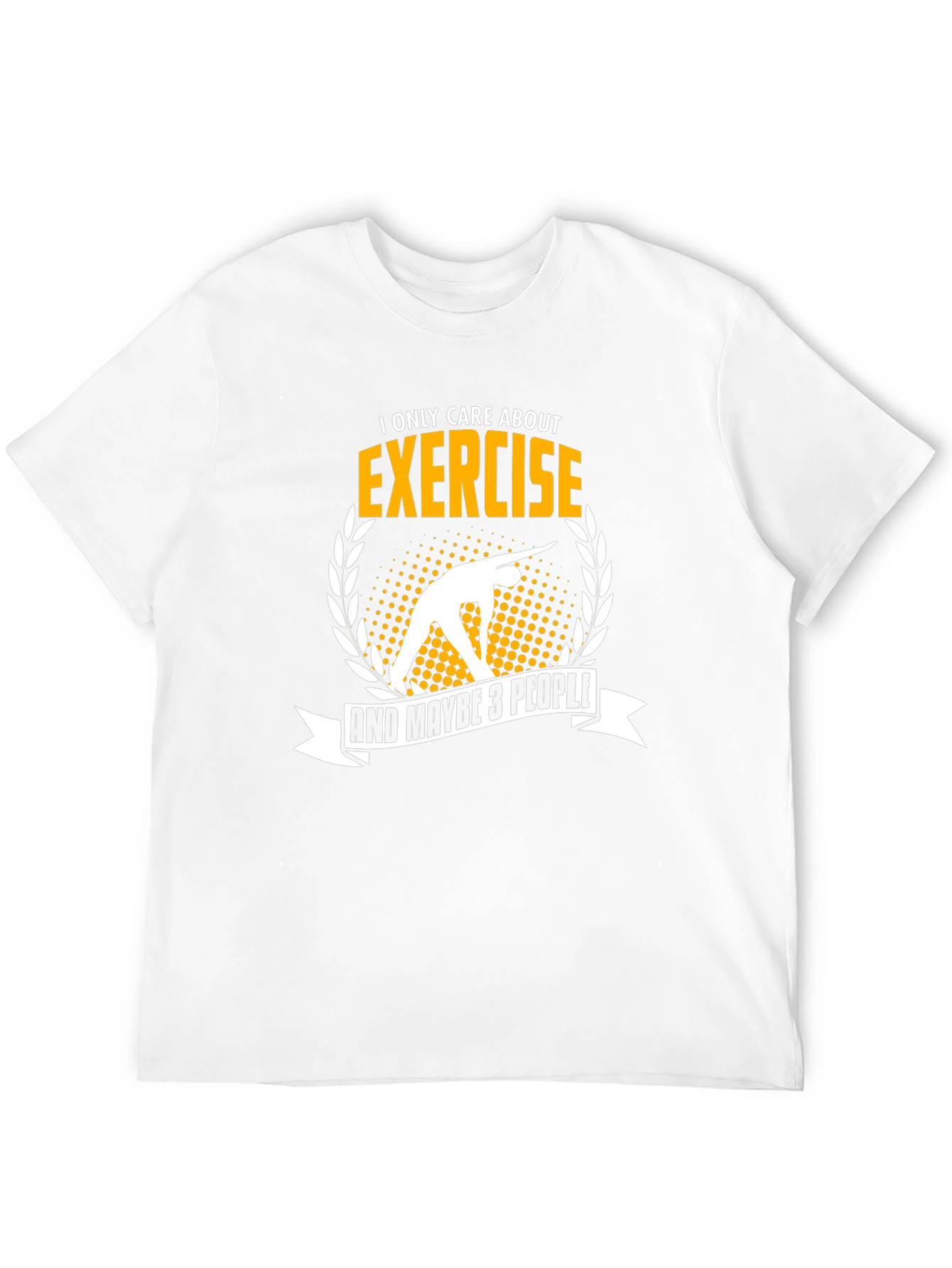 Black Exercise Lover T-Shirt: Funny Gym Workout Tee view 12