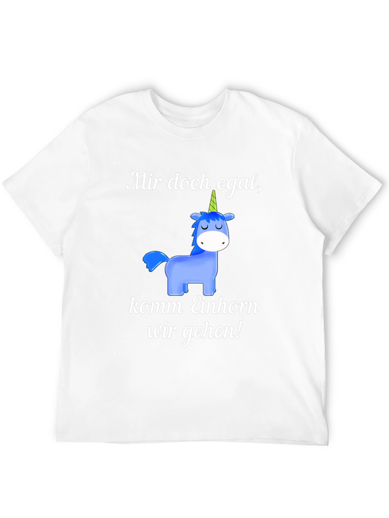 Black Unicorn T-Shirt: Mir doch egal, komm Einhorn wir gehen! view 12