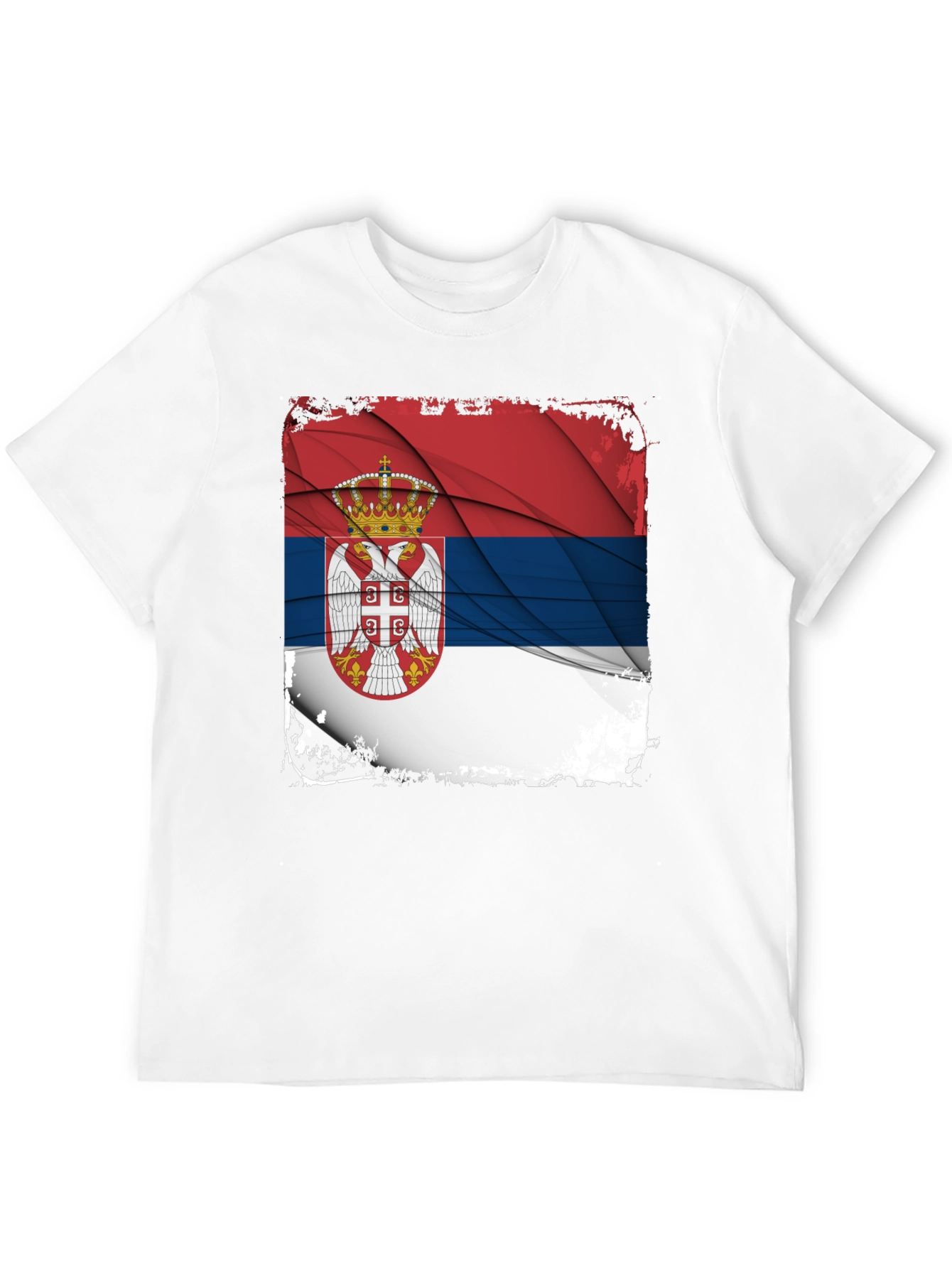 Serbian Flag Graphic T-Shirt - 12