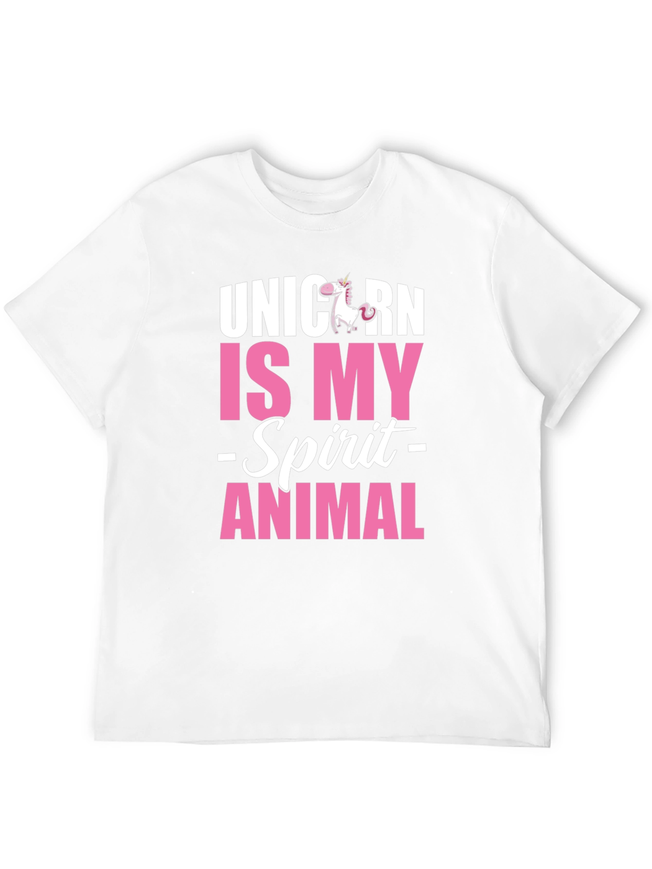 Black Unicorn Spirit Animal Graphic Tee - Black Cotton T-Shirt view 12