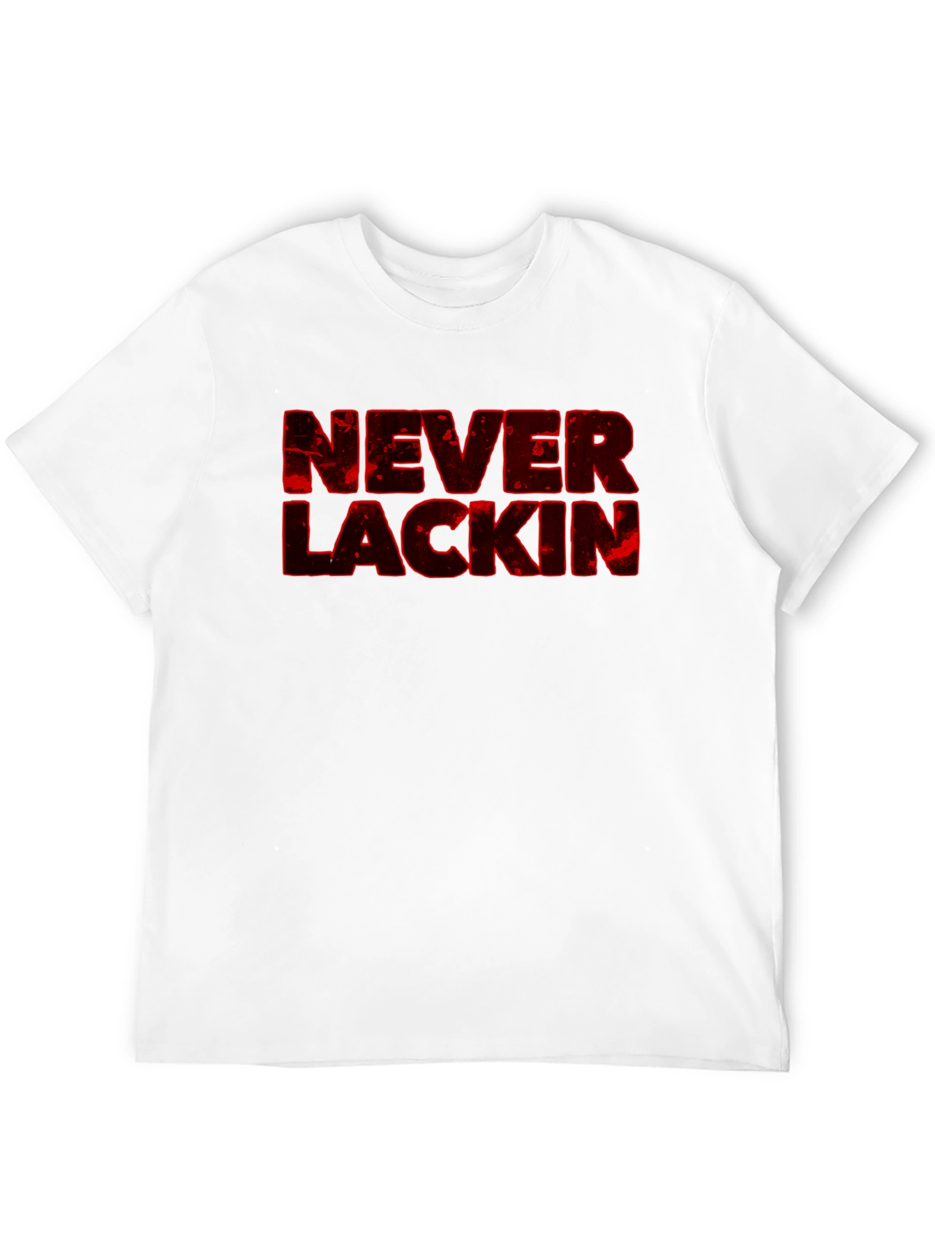Black Never Lackin' Graphic Print Black T-Shirt view 12