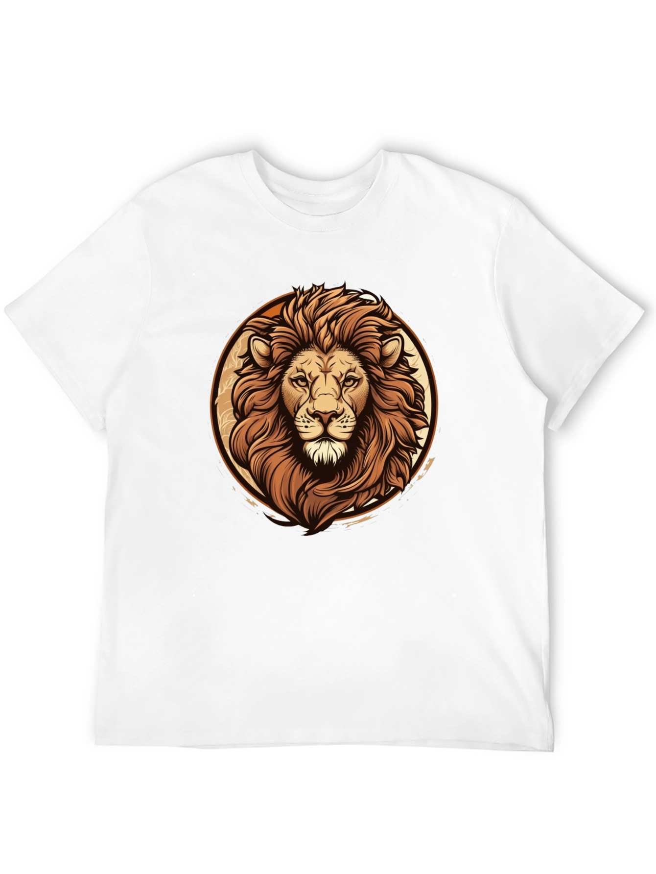 Black Lion Graphic Tee - Bold Animal Print Black T-Shirt view 12