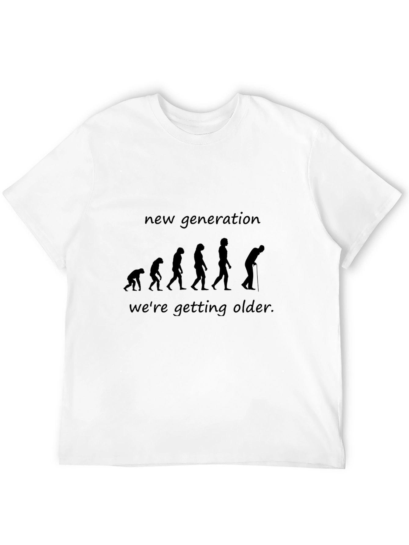 Black Evolution of Aging Graphic T-Shirt view 12