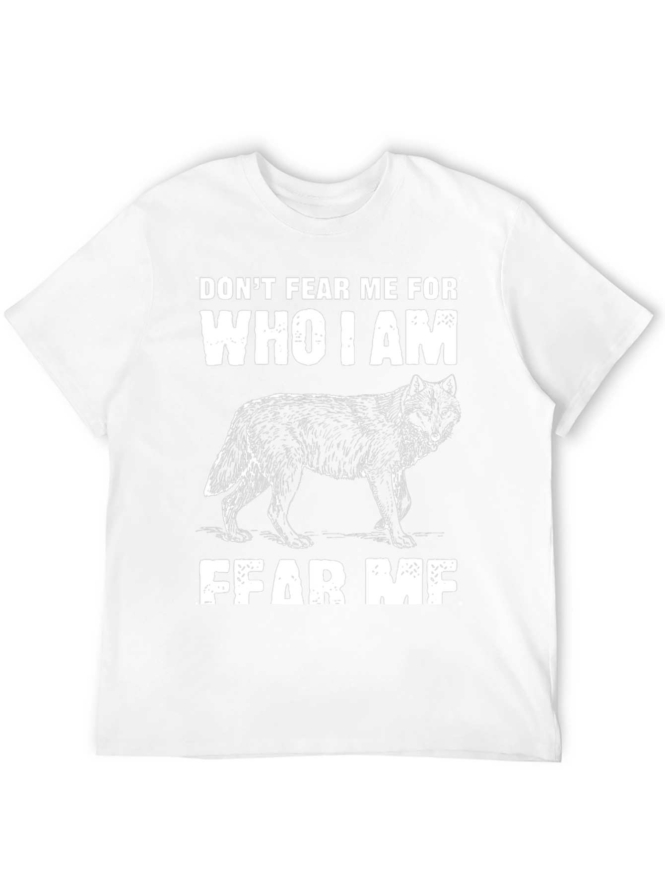 Black Don't Fear Me Wolf Graphic T-Shirt view 12