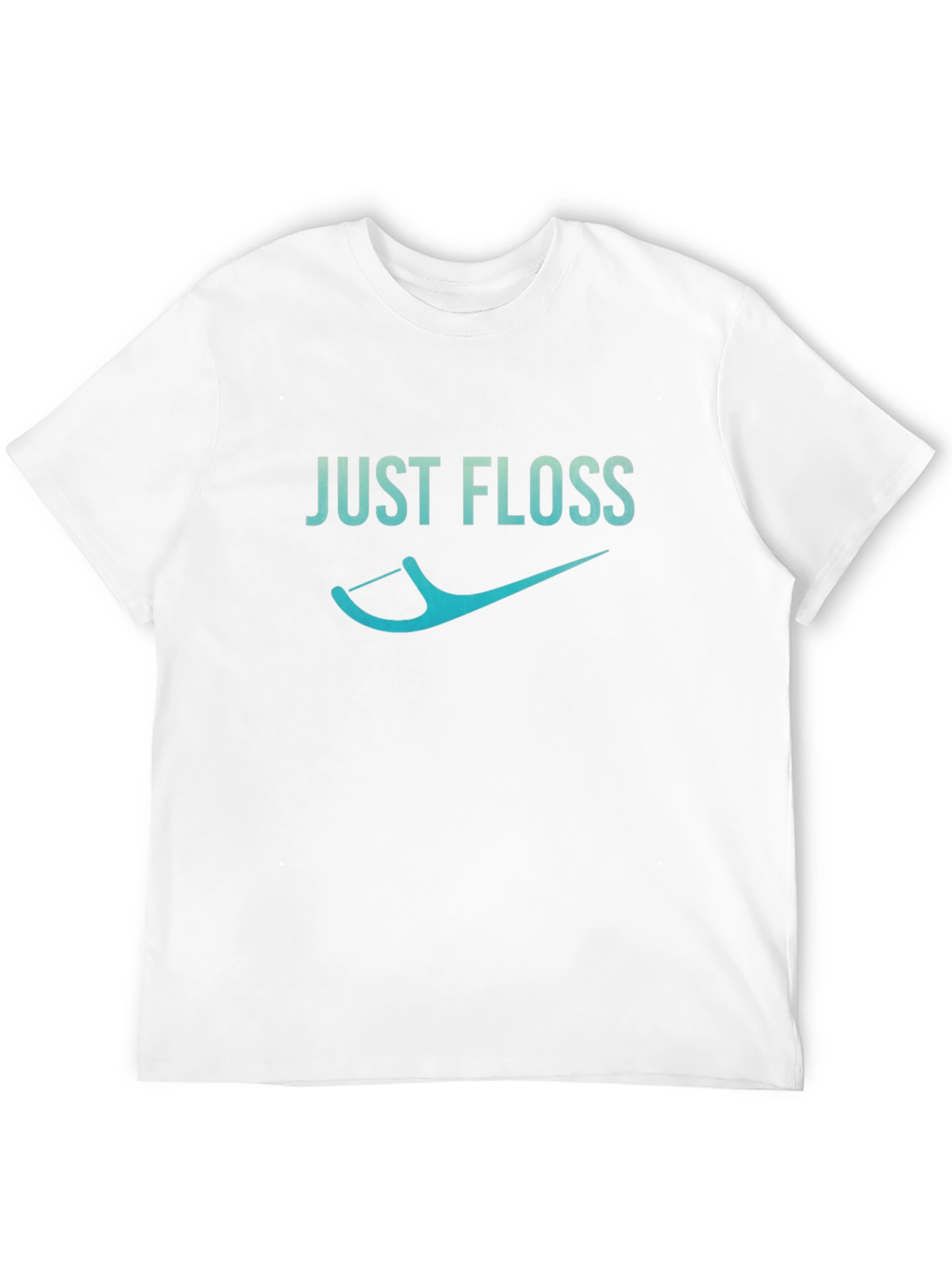 Black Just Floss Graphic Tee - Dental Hygiene Shirt view 12