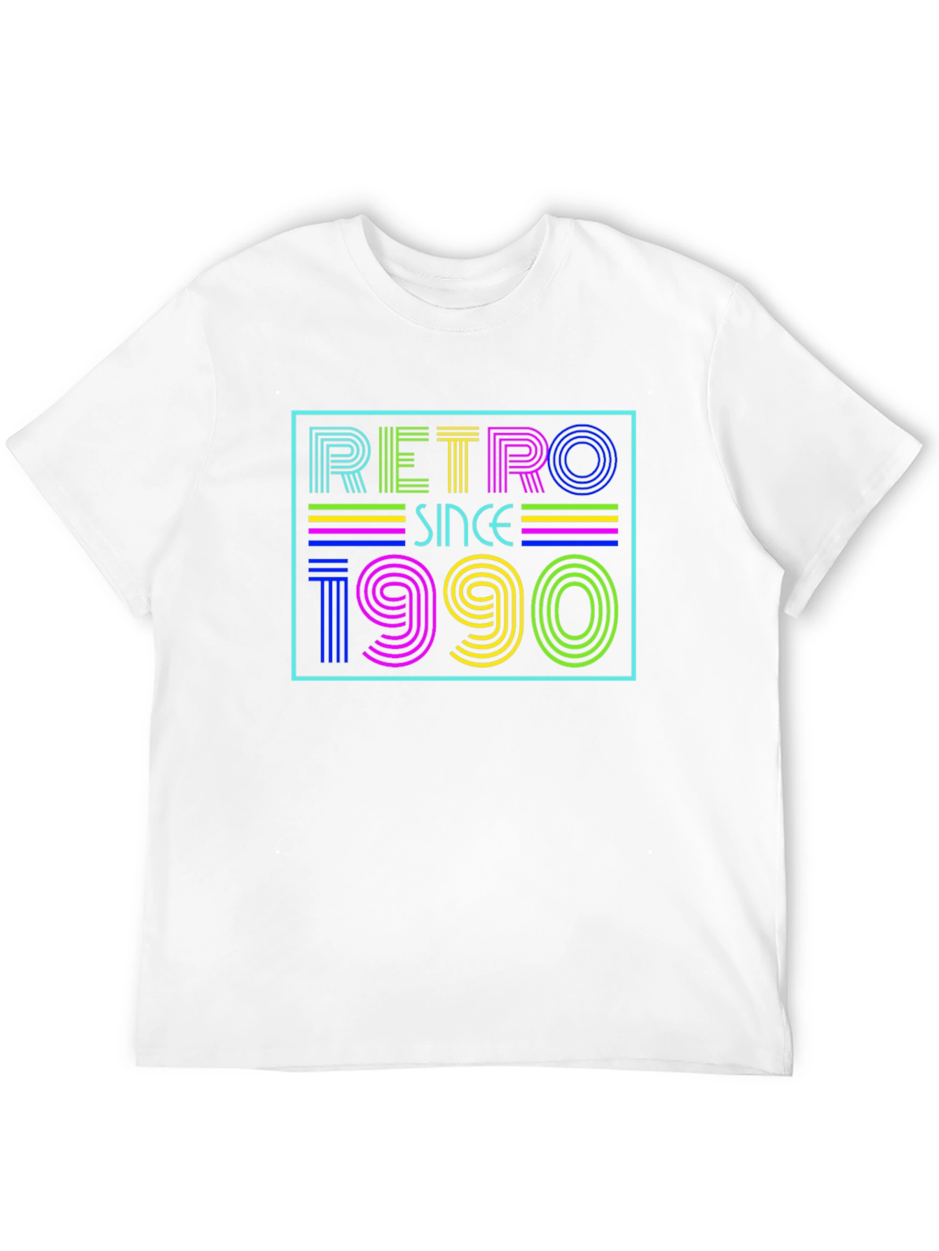 Black Retro Since 1990 Graphic Tee view 12