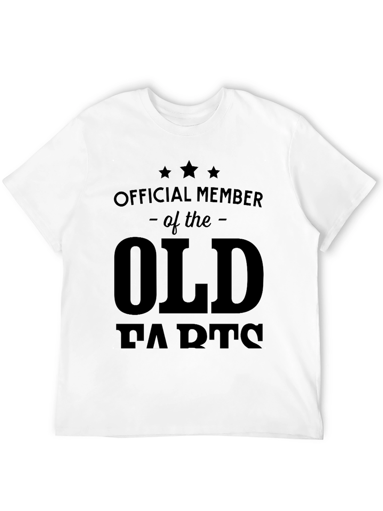 Black Official Member of the Old Farts T-Shirt view 12