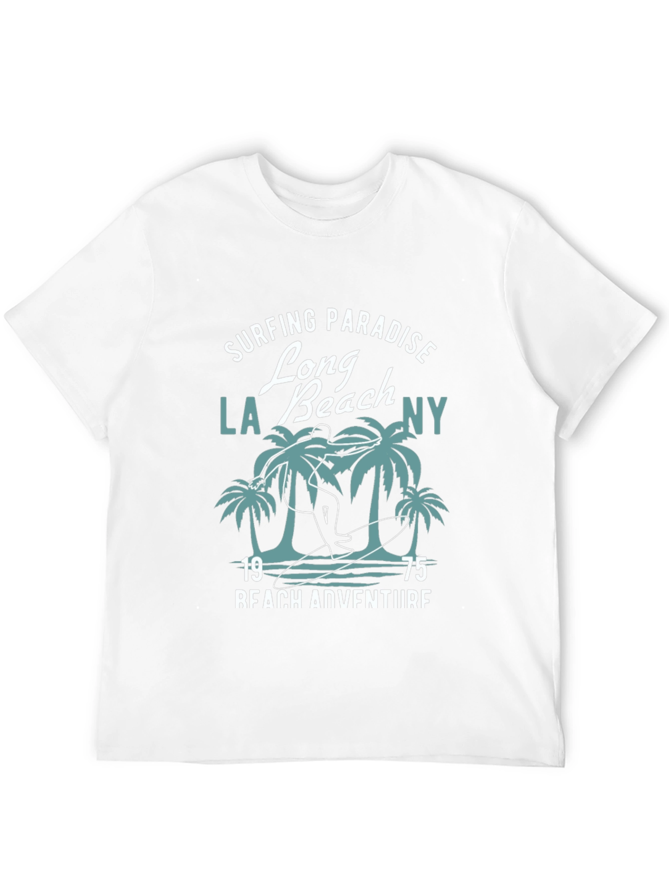 Black Surfing Paradise Graphic T-Shirt view 12